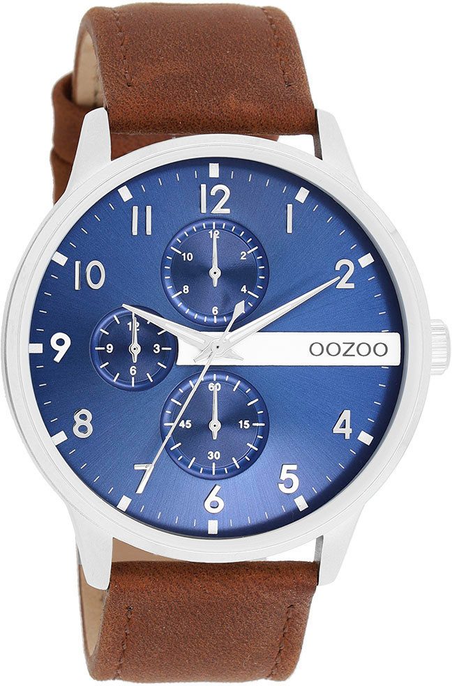 OOZOO Quarzuhr C11306, Armbanduhr, Herrenuhr, Lederarmband günstig online kaufen