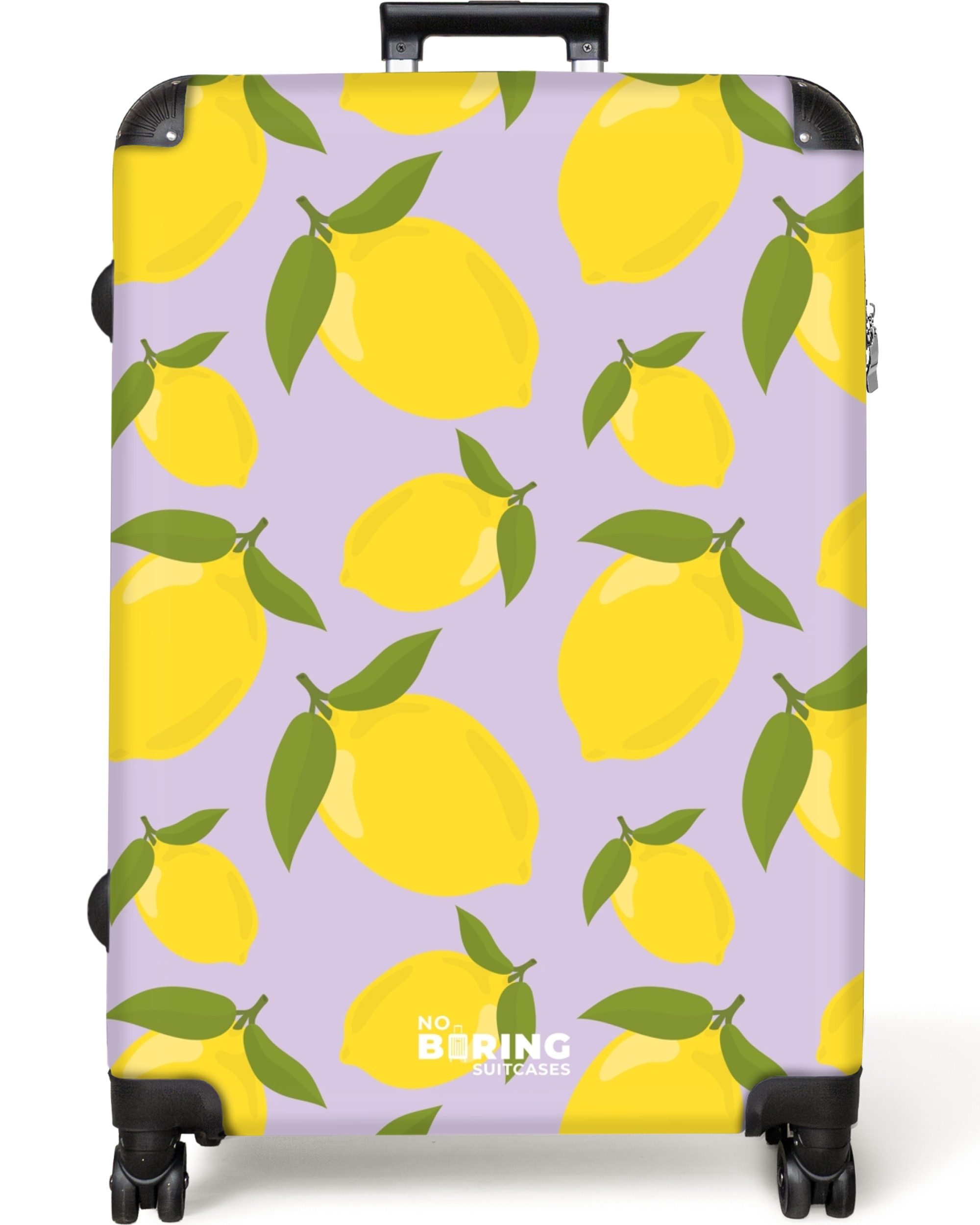 NoBoringSuitcases.com© Hartschalen-Trolley Pastellviolett mit Zitronen 77 günstig online kaufen