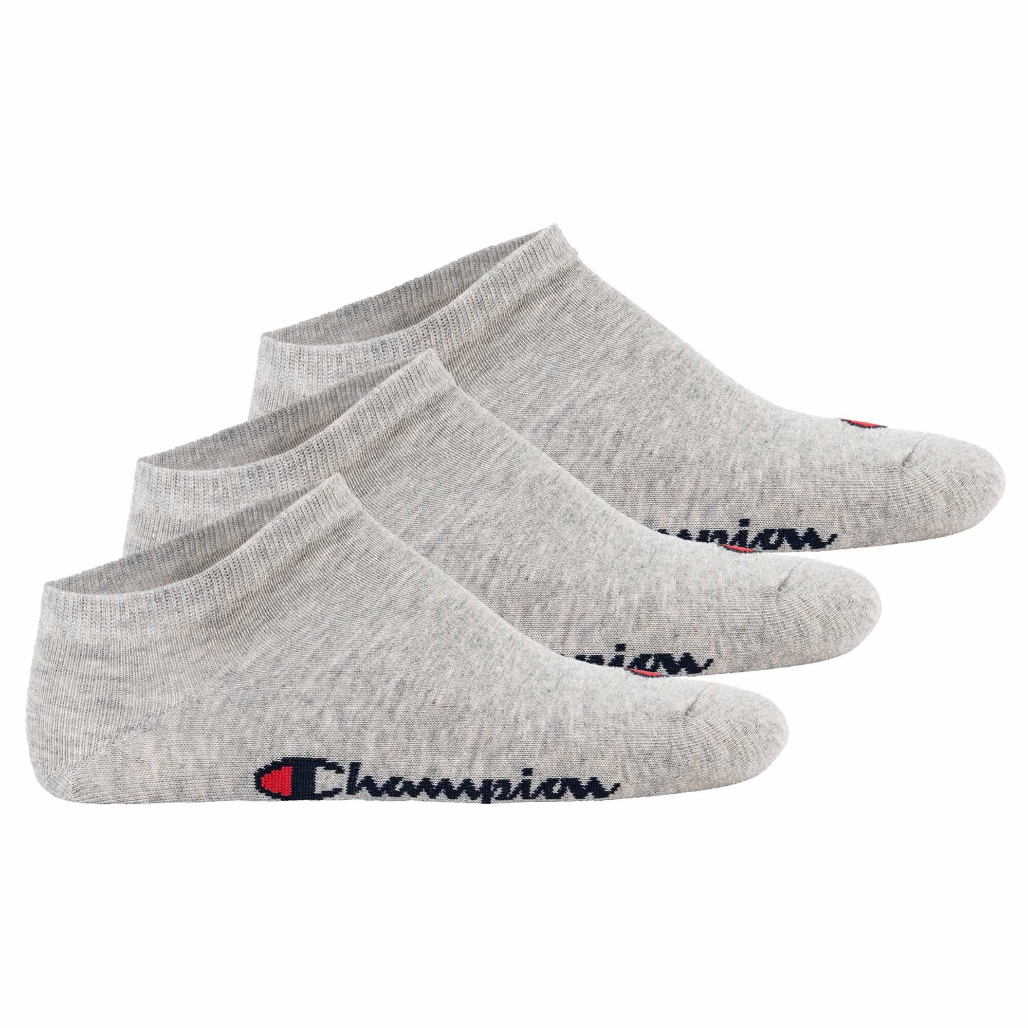 Champion Sportsocken Unisex Socken, 3 Paar - Sneaker Socken Basic Grau