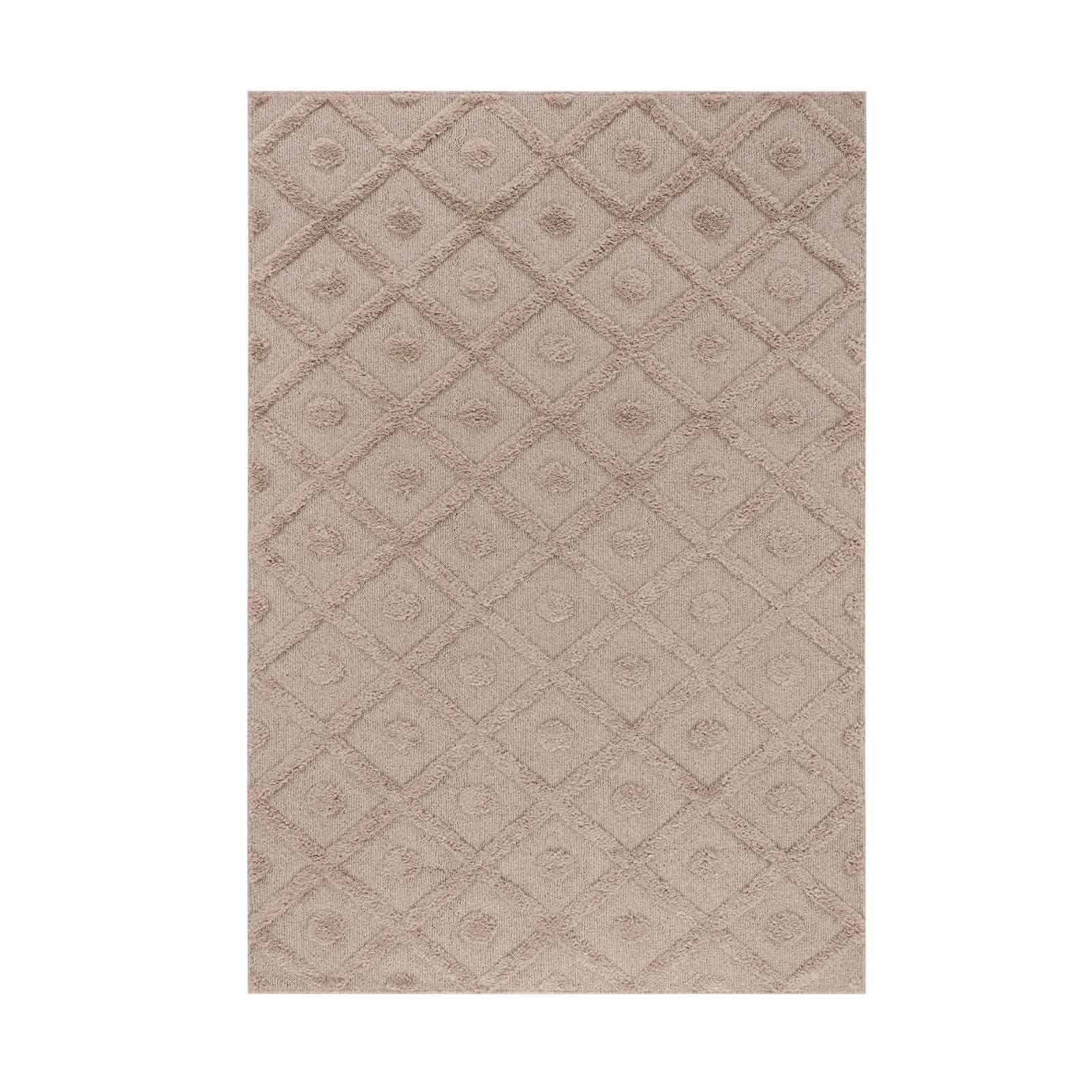 TaraCarpet Designteppich Designerteppich Tokio hoch-tief Struktur Rauten un günstig online kaufen