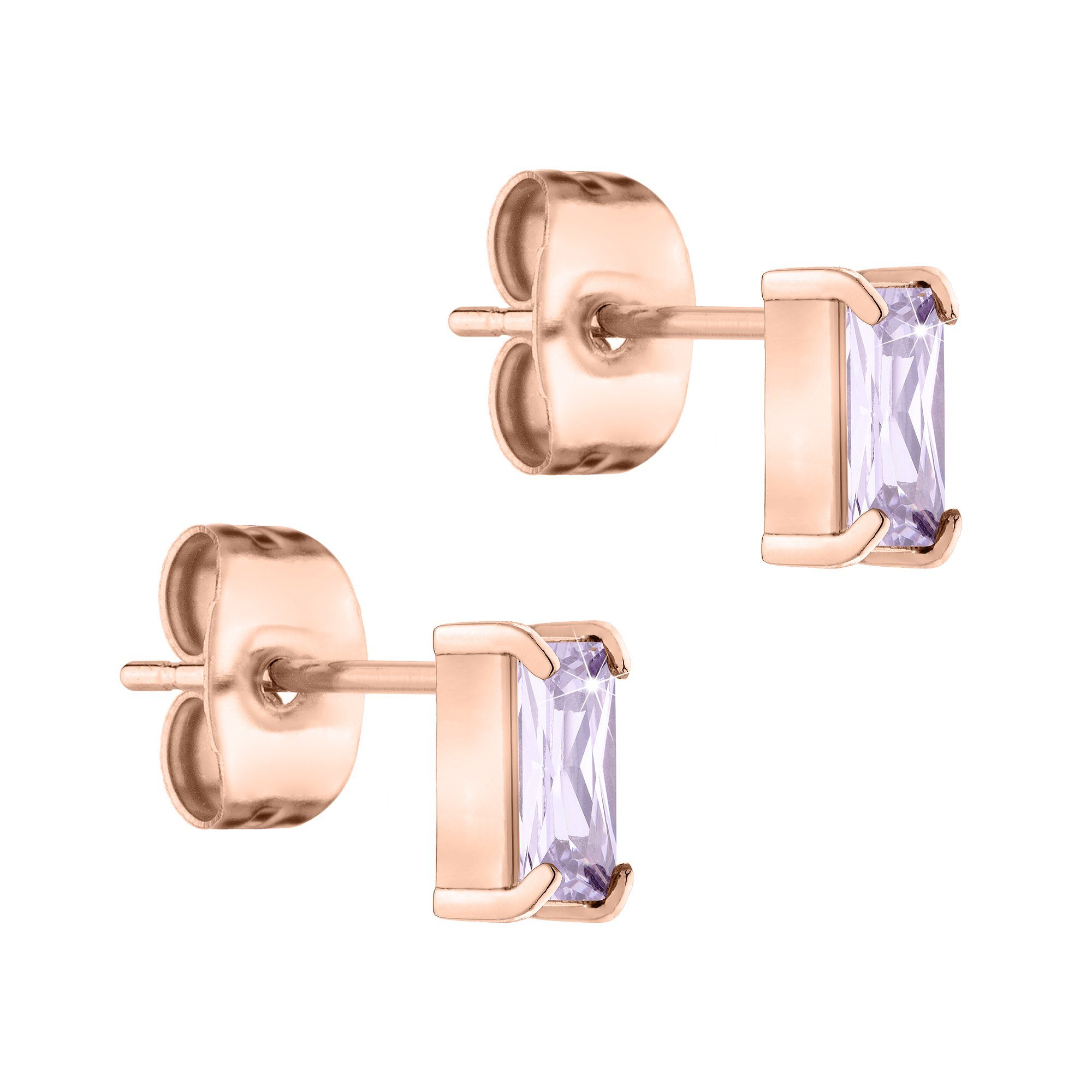 Tamaris Paar Ohrstecker Baguette Edelstahl