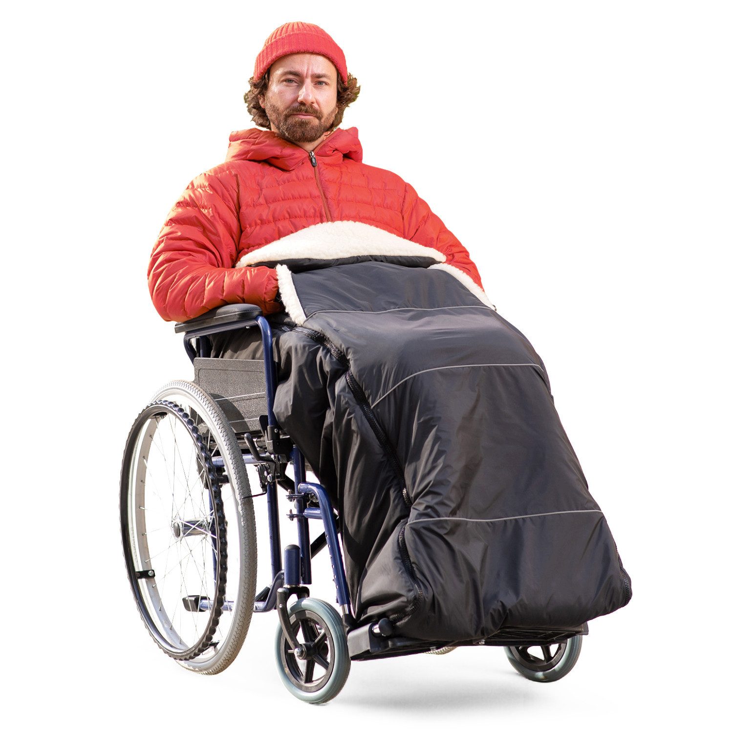 novely® Fußsack KARLO Rollstuhl-Fußsack Lammwolle/Polyester für Rollstühle günstig online kaufen