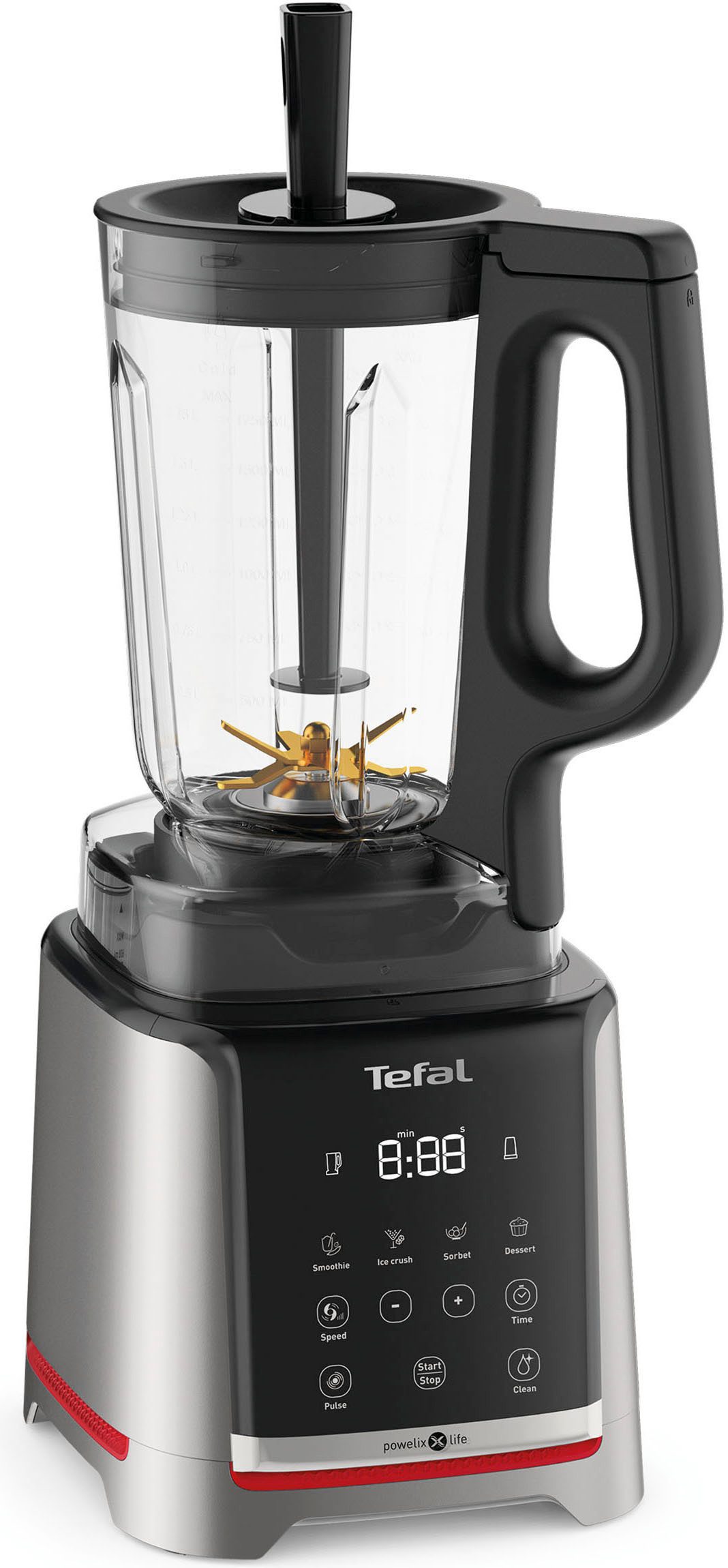 Tefal Standmixer BL91HD Infiny Mix+ Highspeed, 1600 W, 5 automatische Programme, Klingen mit Titanbeschichtung