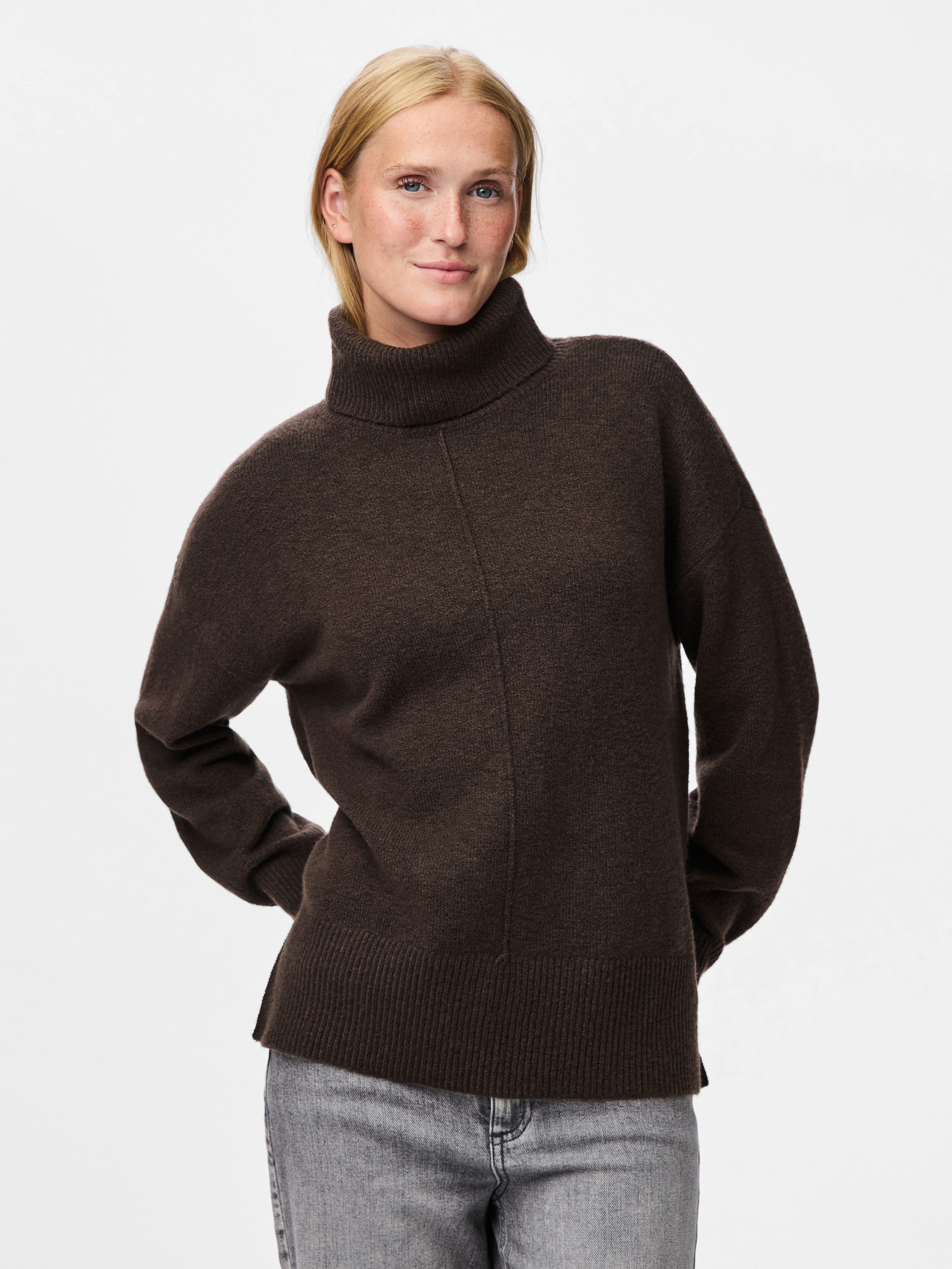 pieces Rollkragenpullover PCMALOU LS ROLLNECK KNIT günstig online kaufen
