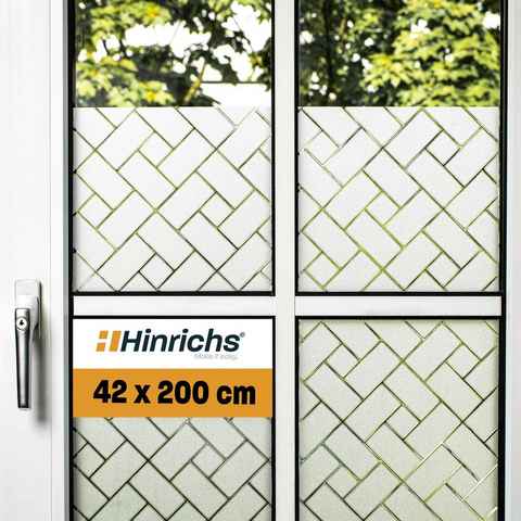 Fensterfolie Hinrichs Fensterfolie Selbsthaftend 42 x 200 cm - Rechtecke, Hinrichs, blickdicht, Selbsthaftend