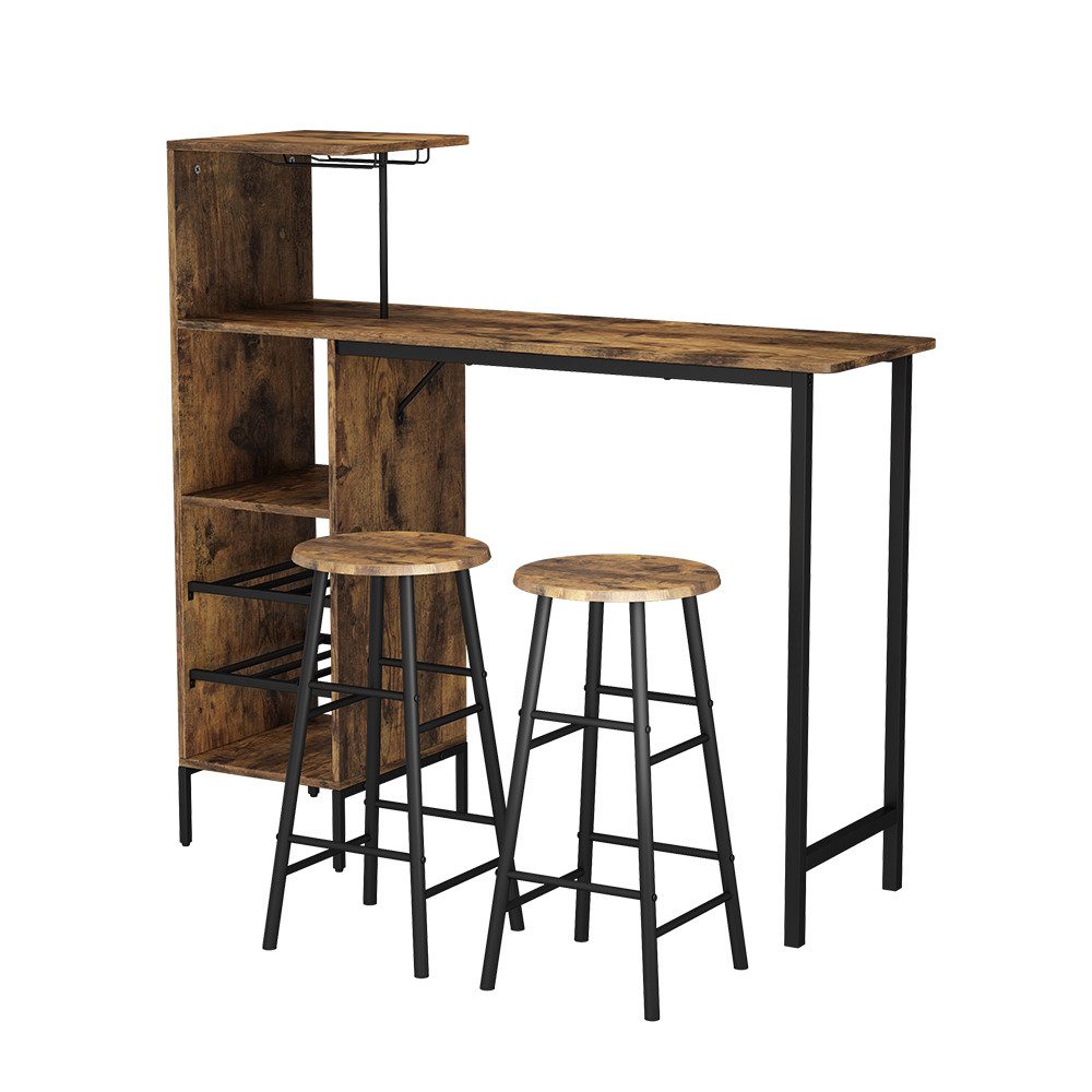 Vicco Bartisch Fyrk, Schwarz/Eiche rustikal/Eiche rustikal, 121.5 x 40 cm m günstig online kaufen