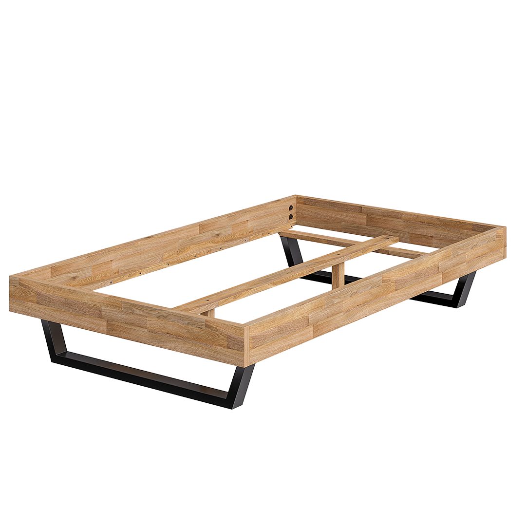 skølm Massivholzbett Alver aus Eiche, ohne günstig online kaufen