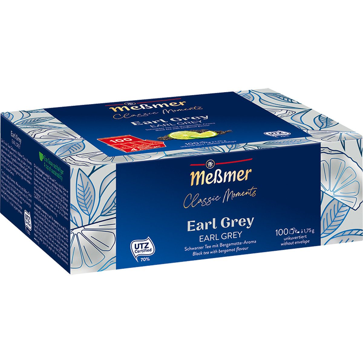 Meßmer Tee, Meßmer Classic Moments Earl Grey Schwarzer Tee Bergamotte Aroma 175g