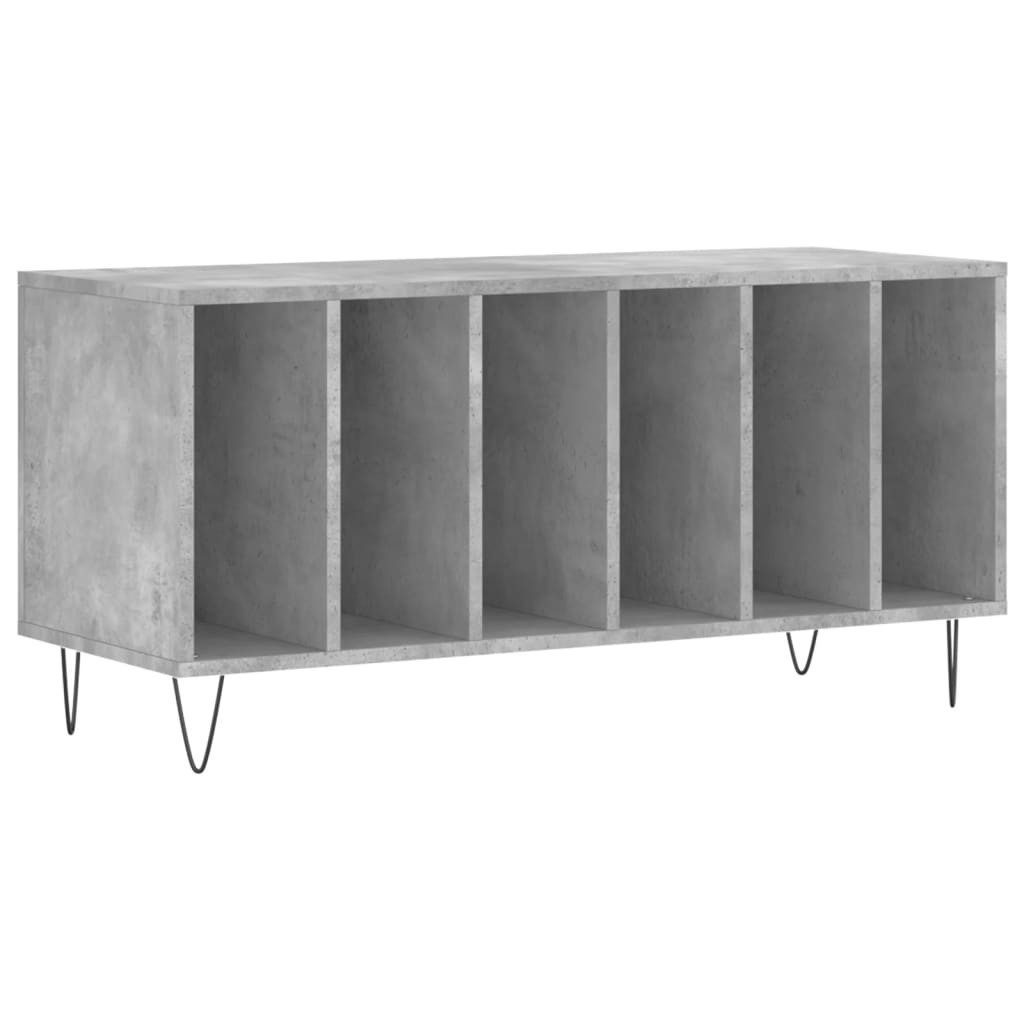 vidaXL Media-Regal Plattenschrank Betongrau 100x38x48 cm günstig online kaufen