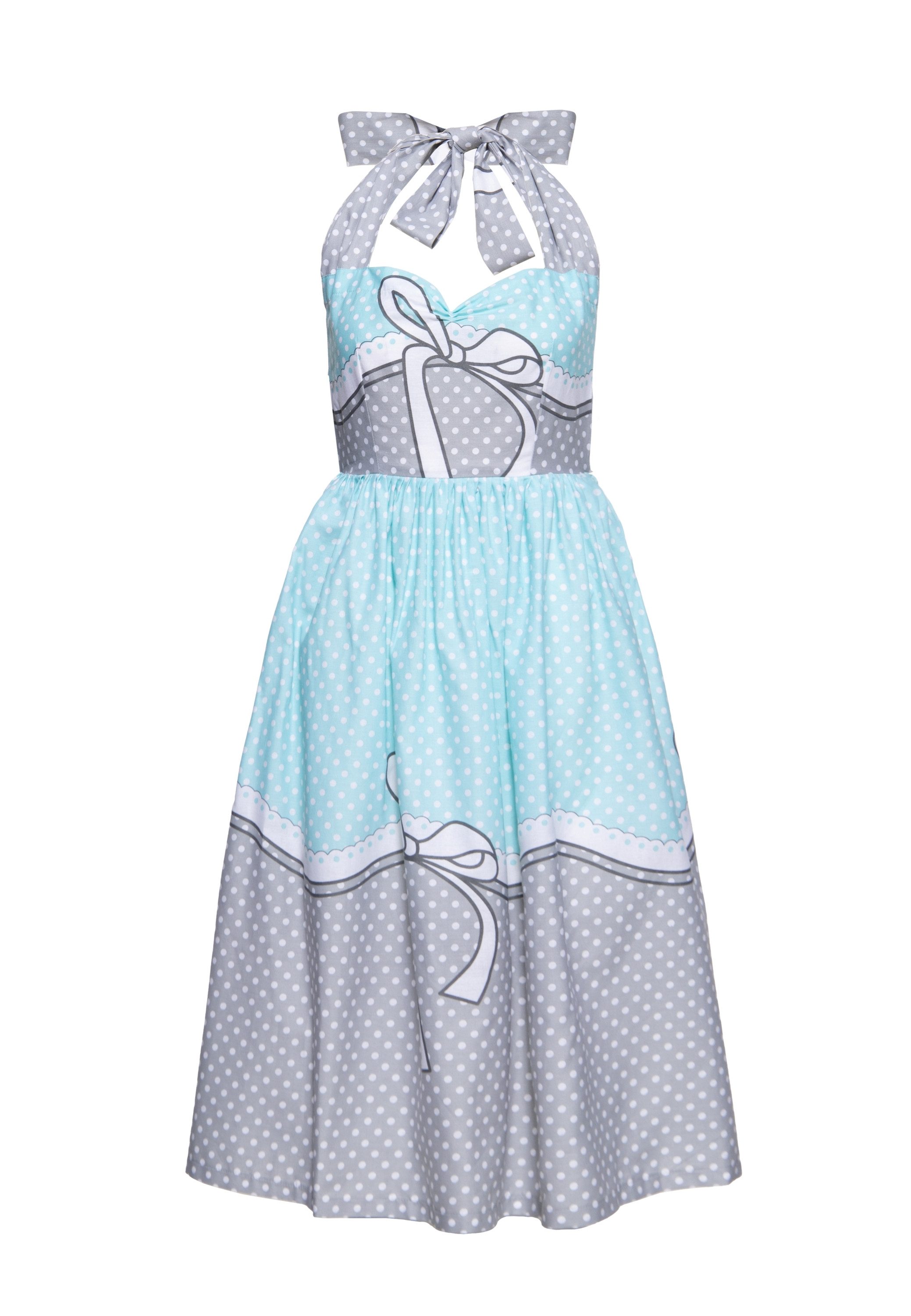 QueenKerosin Sommerkleid mit Polka Dots