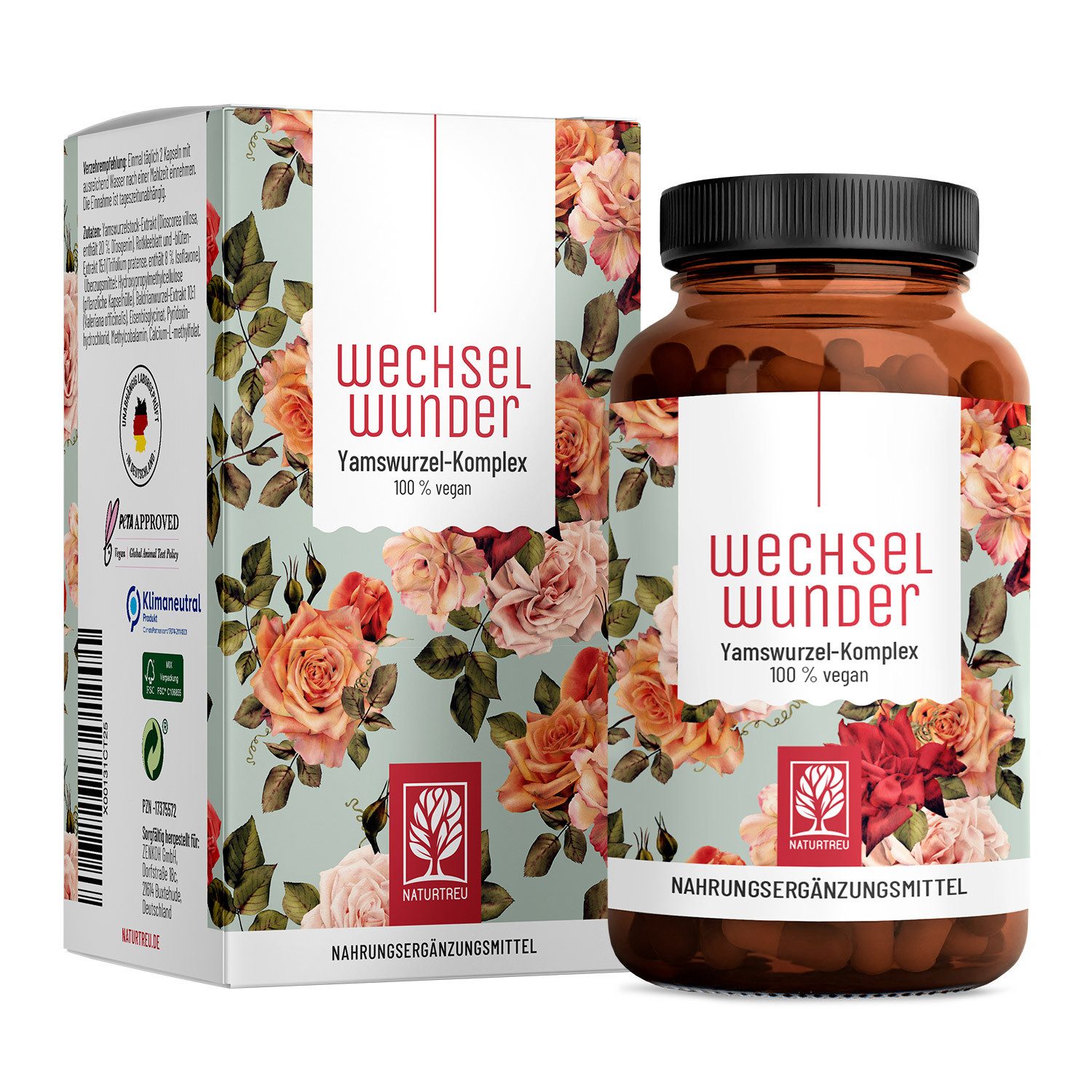 Naturtreu Wechselwunder Kapseln, 1 er 90 St., 53.5 g, Durchdachte Entwicklung, Vegan, Laborgeprüft, Hochwertige Inhaltstoffe