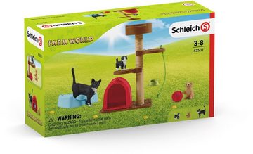 Schleich® Spielfigur FARM WORLD, Spielspaß für niedliche Katzen (42501), (Set)