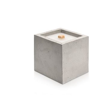 beske Outdoorkerze Betonfeuer® - Kea mit Dauerdocht Kerzenfresser Tischfeuer (13x13x13), Wachsrecycling mit besonderem Ambiente und nachhaltigem Dauerdocht