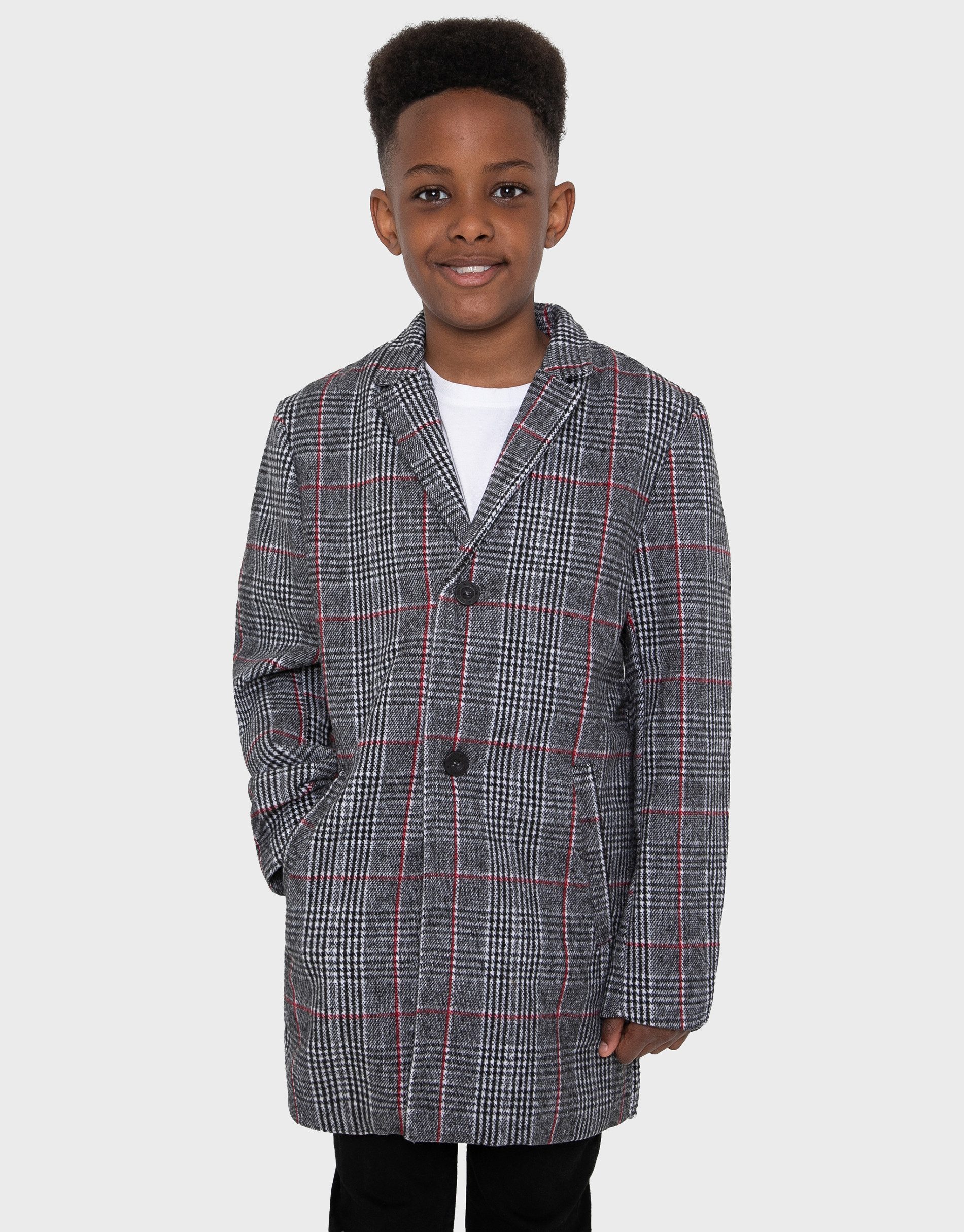 Threadboys Kurzmantel THBChecked (1-tlg) im tollen Karo-Design