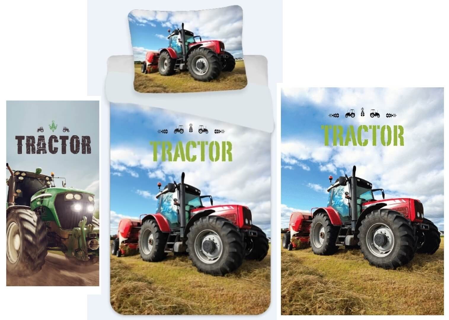 Kinderbettwäsche »Traktor - Bettwäsche-Set 135x200, Fleece-decke ...
