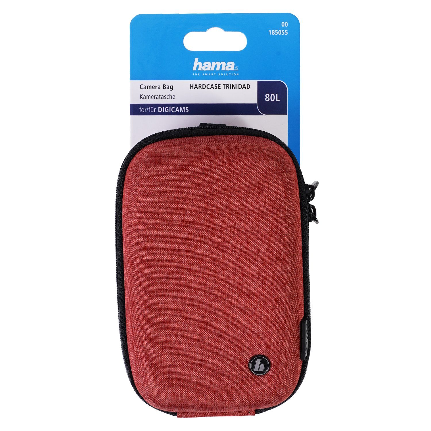 Hama Kameratasche Kamera-Tasche Hard-Case Schutz-Hülle, Gürtel-Schlaufe, Innenfutter, kleines Fach, für Digital-Kamera etc.