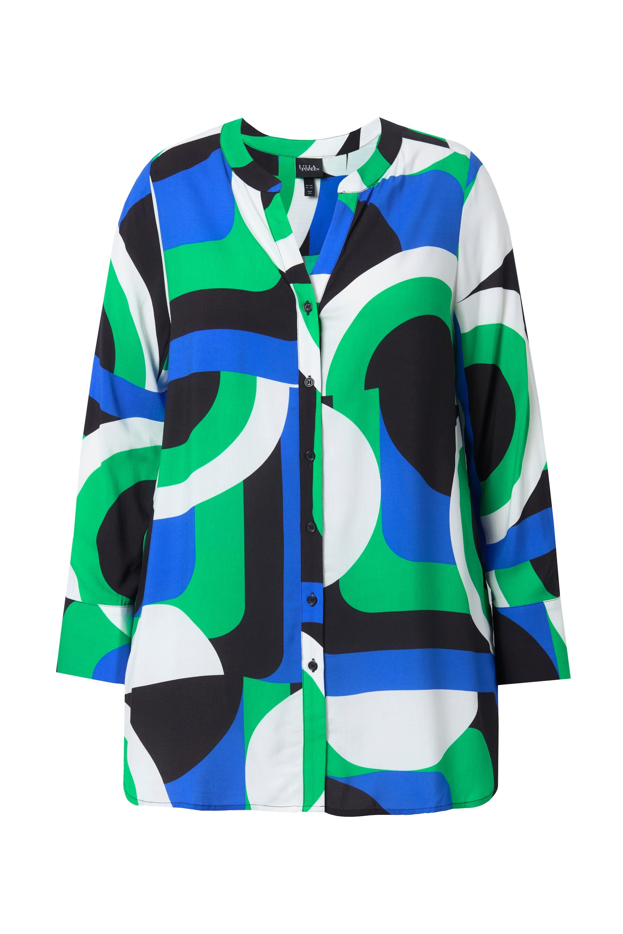 Ulla Popken Longbluse Longbluse grafischer Druck günstig online kaufen