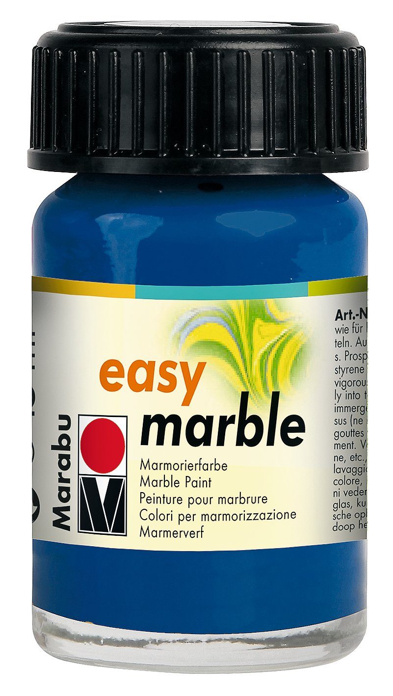 Marabu Bastelfarbe Easy Marble, 15 ml Ultramarin