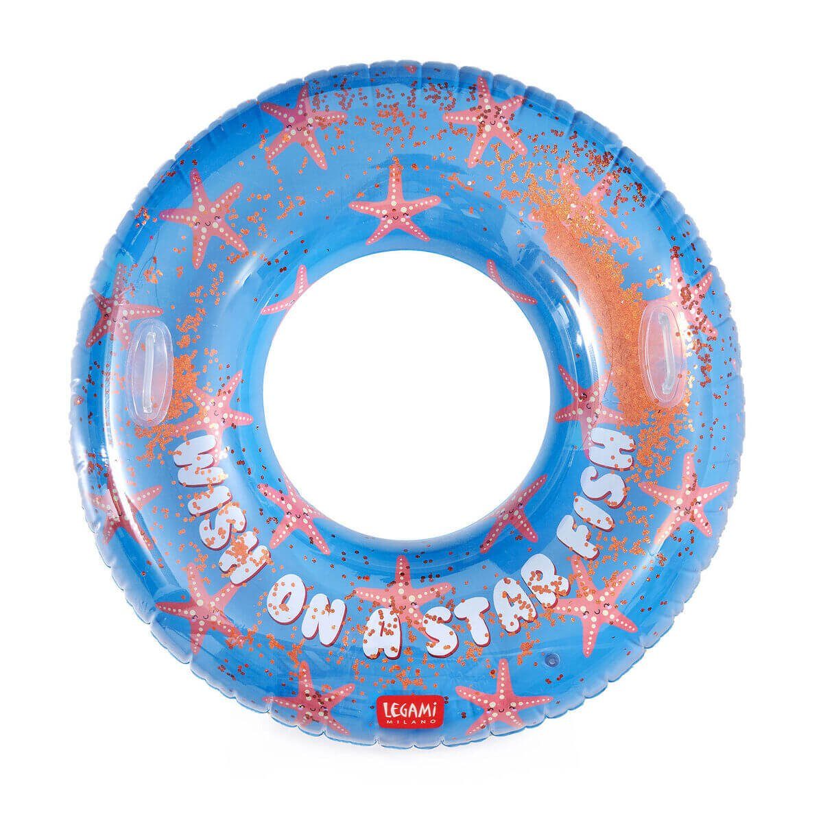 Legami Schwimmring Aufblasbarer Maxi-Schwimmring - Good Vibes Motiv "Starfish"