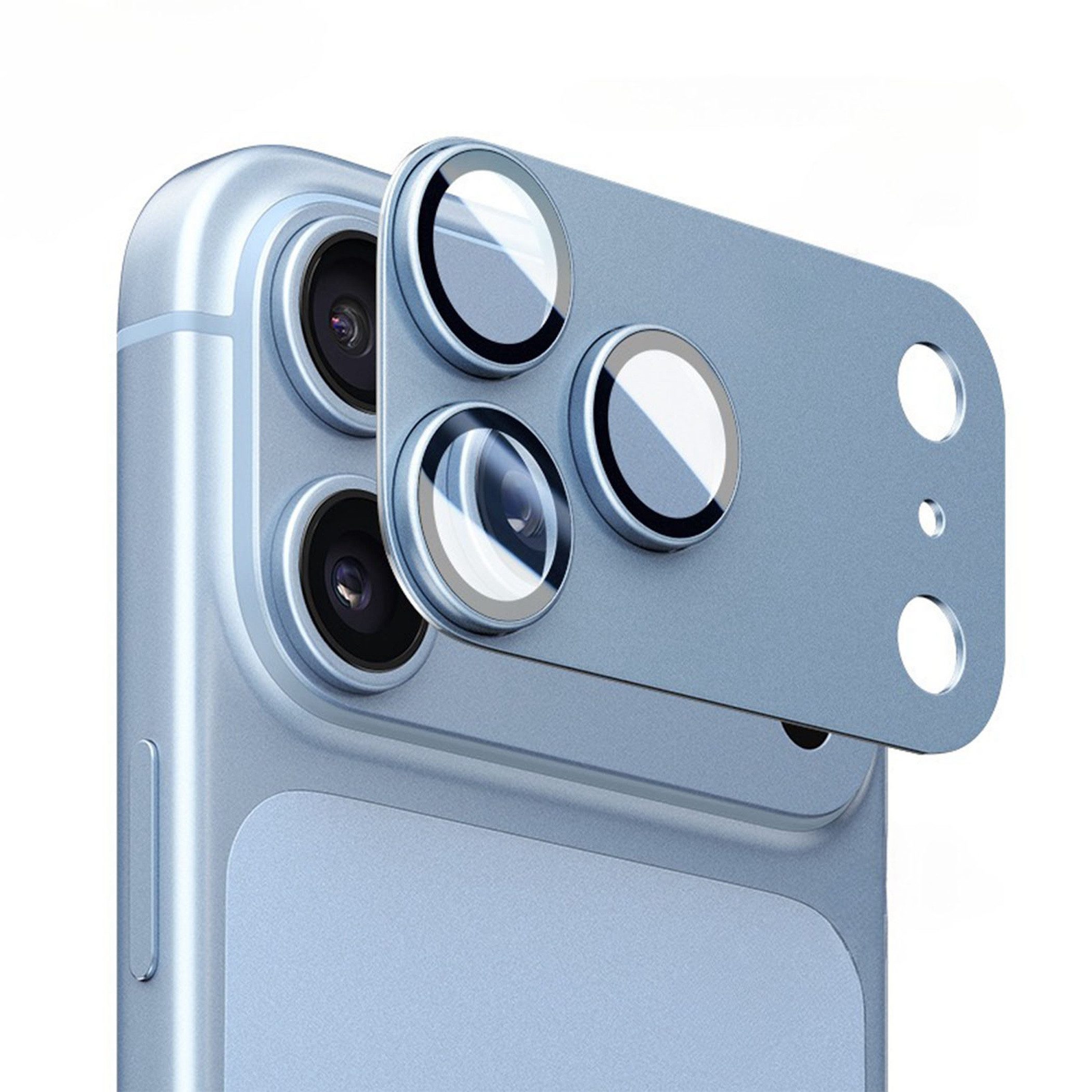 Wigento Kameraschutzglas für Apple iPhone 18 Pro Max Aluminium Vollabdeckung 9H Panzerfolie für Apple iPhone 18 Pro Max, Aluminiumlegierung, hohe Lichtdurchlässigkeit, Anti-Fingerprint
