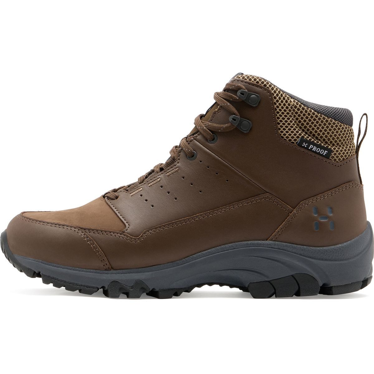 Haglöfs Rosson FG Proof Mid Men Hikingschuh Wasserdichte, robuste Wanderschuhe mit hohem Tragekomfort und