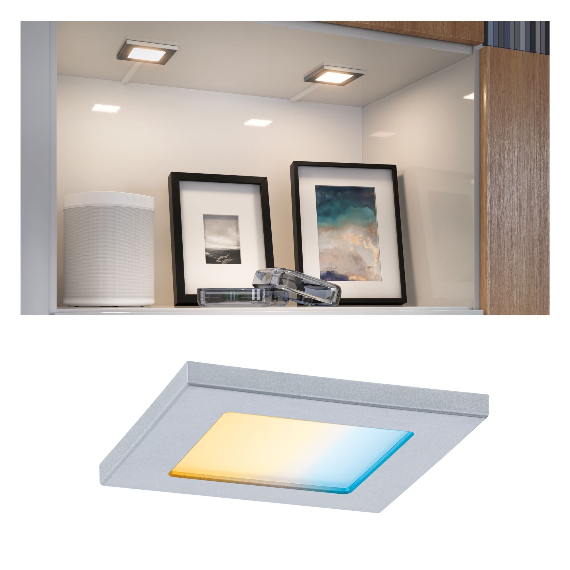 Paulmann LED Deckenspot Clever Connect LED Spot Pola Tunable White 2,5W Chrom matt