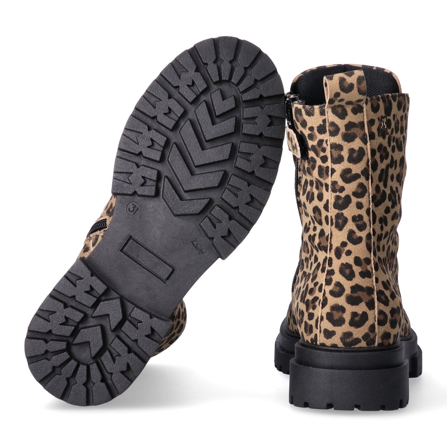 Tommy Hilfiger Schnürboots Reißverschlussboots, Herbstboots im angesagten Leo-Look