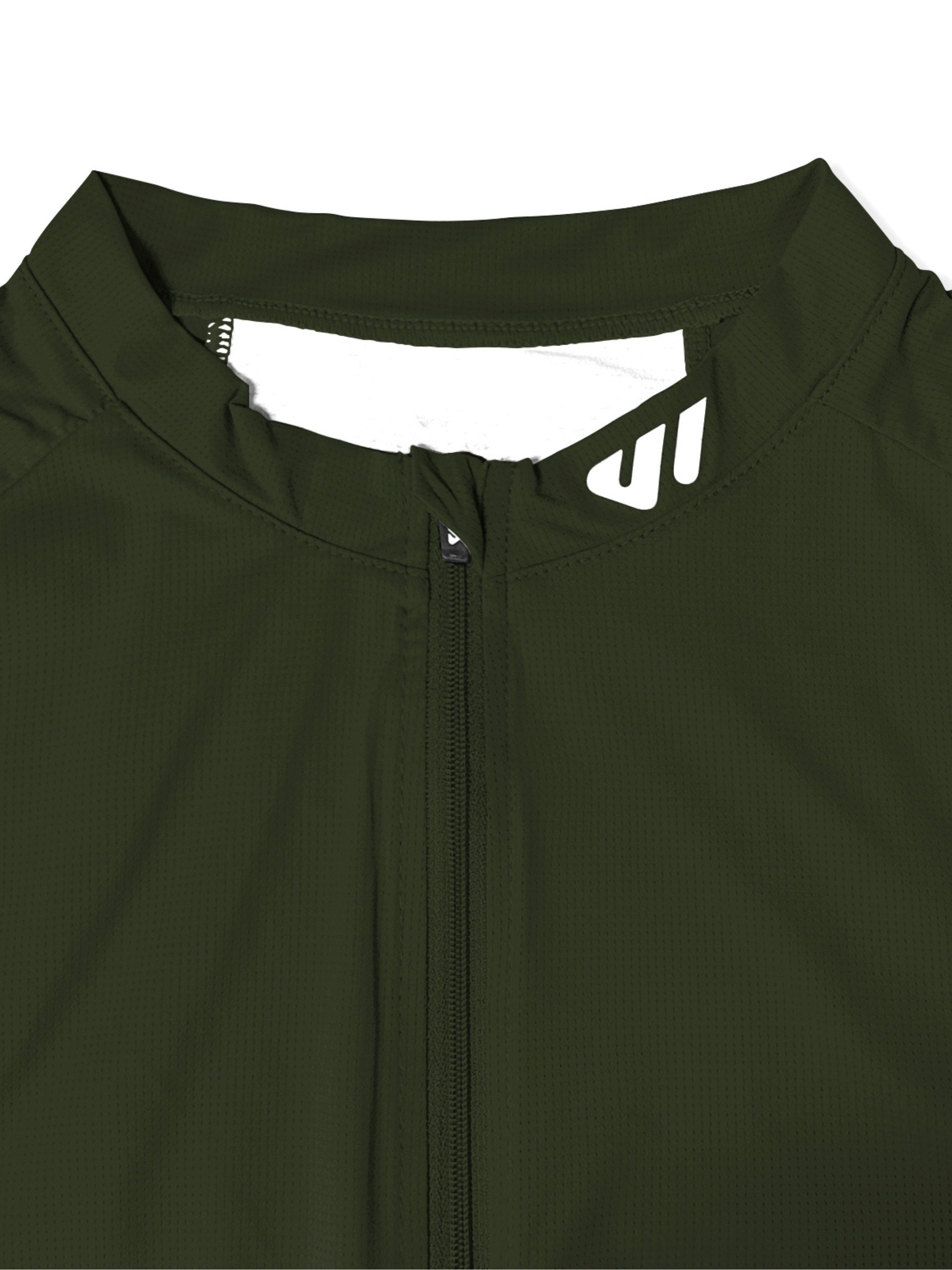 Wulibike Radtrikot Herren Langarm Comfort-Fit, 4 Taschen & Mesh, Olivgrün (1-tlg) atmungsaktiv, feuchtigkeitsableitend und schnelltrocknend – Bild 5 von 5