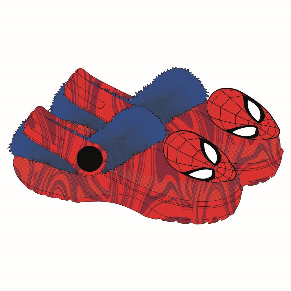 MARVEL Spiderman Kinder Hausschuhe Clog für Zuhause Freizeit Clog