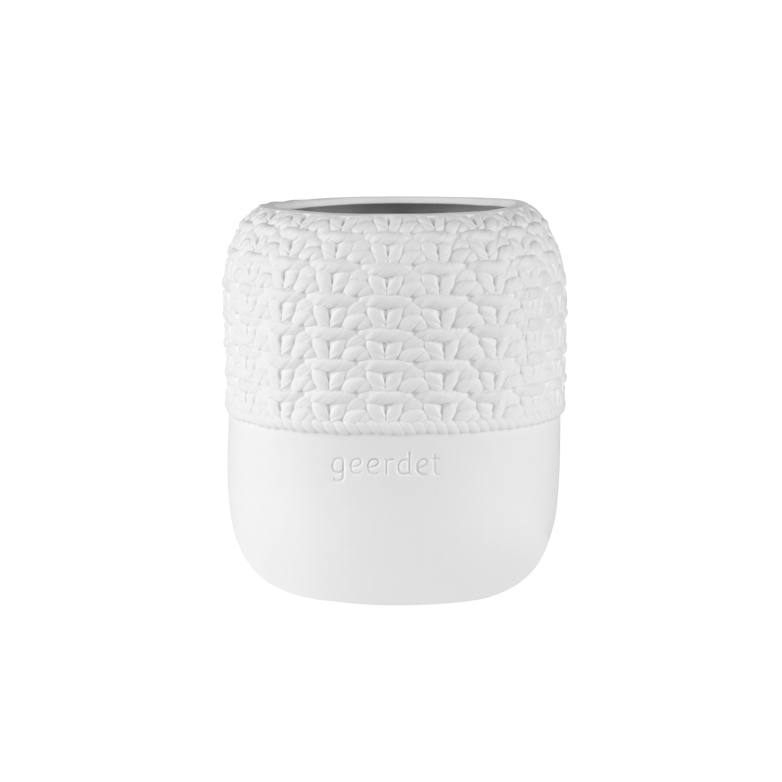 Räder Tischvase räder Vase Strick geerdet Porzellan weiß 0017215