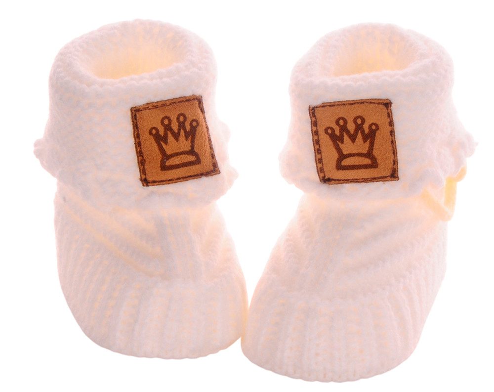 La Bortini Füßlinge Baby Strickschuhe Socken Stricksocken Erstlingssocken Babyschuhe weich, für Neugeborene Babys