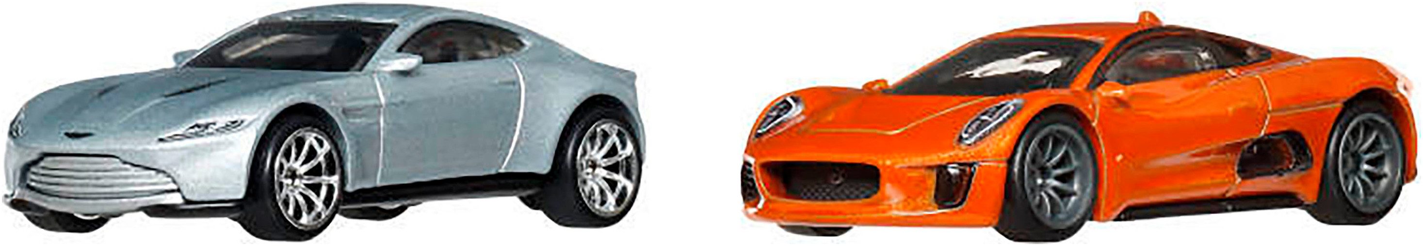 Hot Wheels Spielzeug-Auto Premium Car Culture, James Bond 2-Pack, (Set, 2-tlg), im Maßstab 1:64