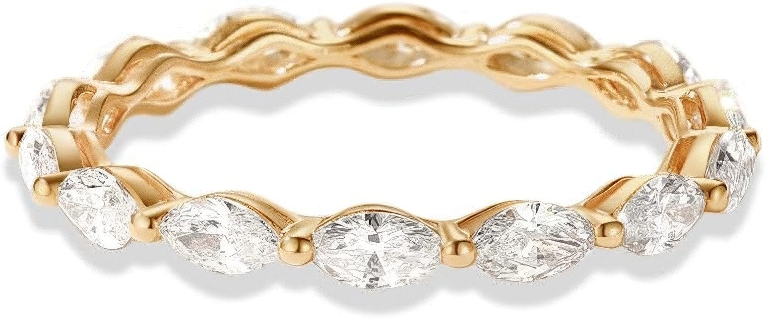 Jumpeak Diamantring 14k Gold-Diamantring, Diamantring im Marquise-Schliff, Verlobungsring, D/E,vvs/vs,damen geschenk,geschenk zur firmung mädchen, für frau