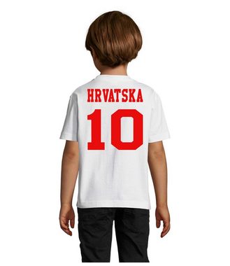 Blondie & Brownie T-Shirt Kinder Kroatien Hrvatska Sport Trikot Fußball Meister WM Europa EM