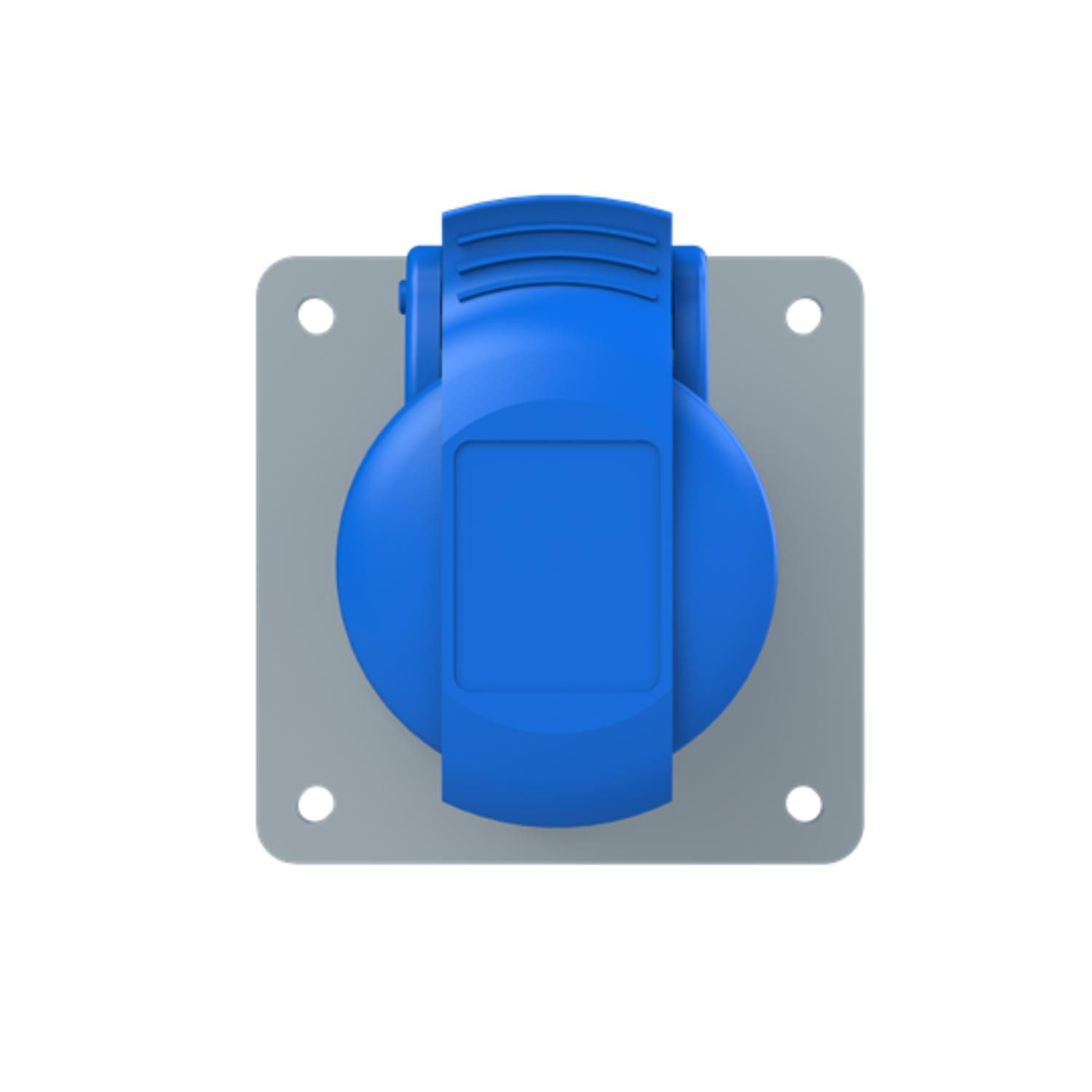 Amphenol CEE-Stecker Titel:16 Ampere CEE Einbausteckdose 3-polig (2P+PE) Buchse, Kodierung, (CEE Stromverteiler)