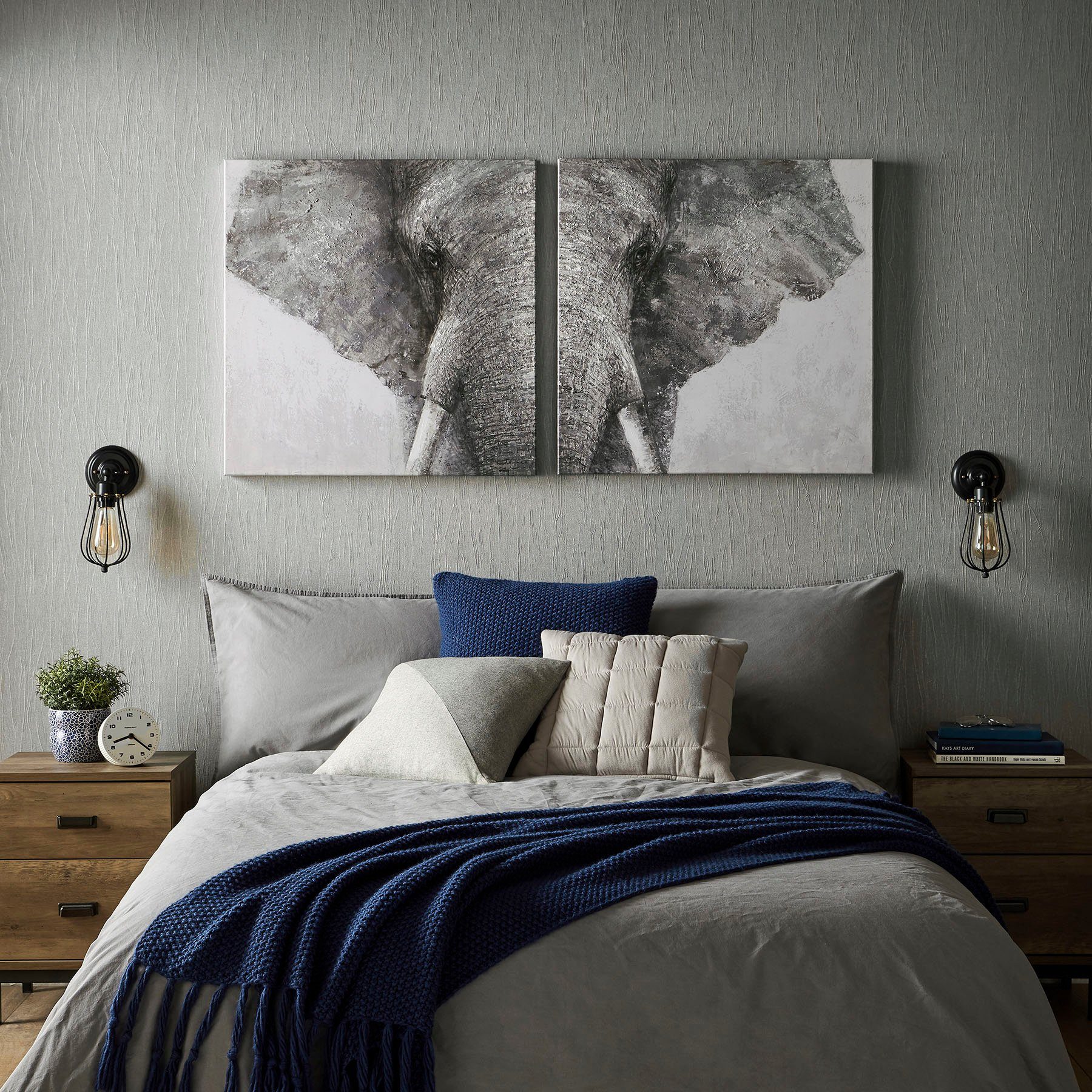 Art for the home Mehrteilige Bilder »Luxus Elefant«, (Set, 2 Stück)-HomeTrends