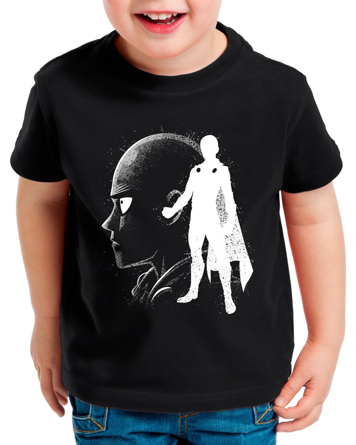 man and anime Kinder saitama manga Print-Shirt Brave T-Shirt one style3 Bald punch