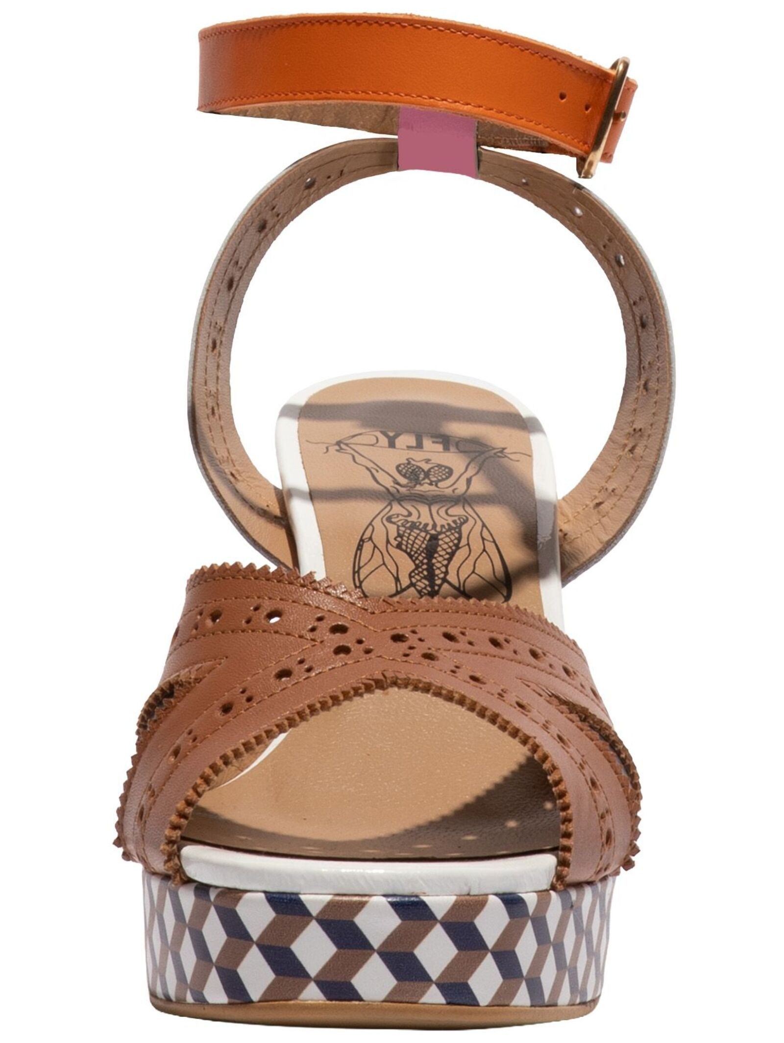 Fly London Fly London Sandalen Leder High-Heel-Sandalette