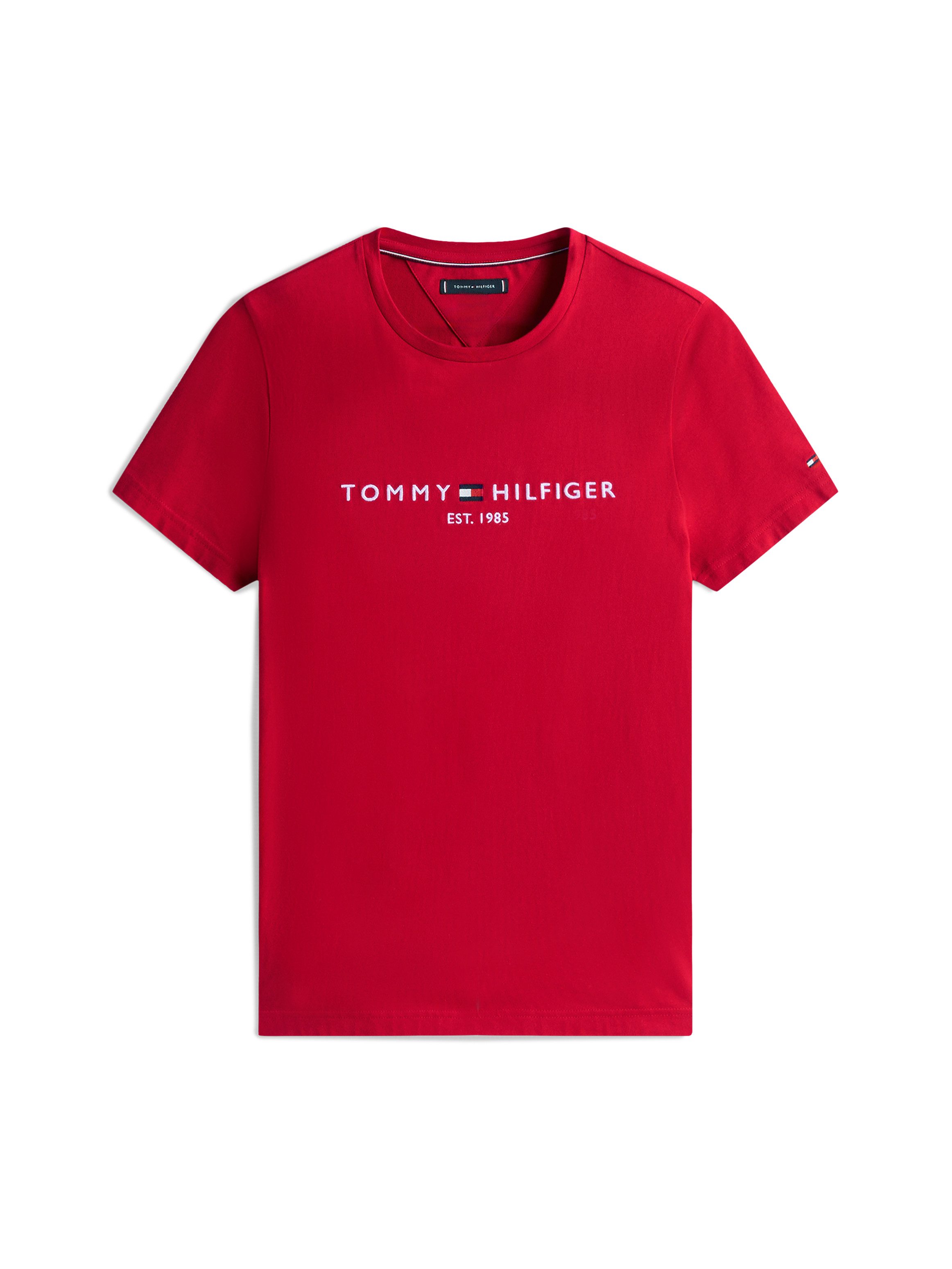 Tommy Hilfiger T-Shirt TOMMY LOGO aus reiner Baumwolle günstig online kaufen