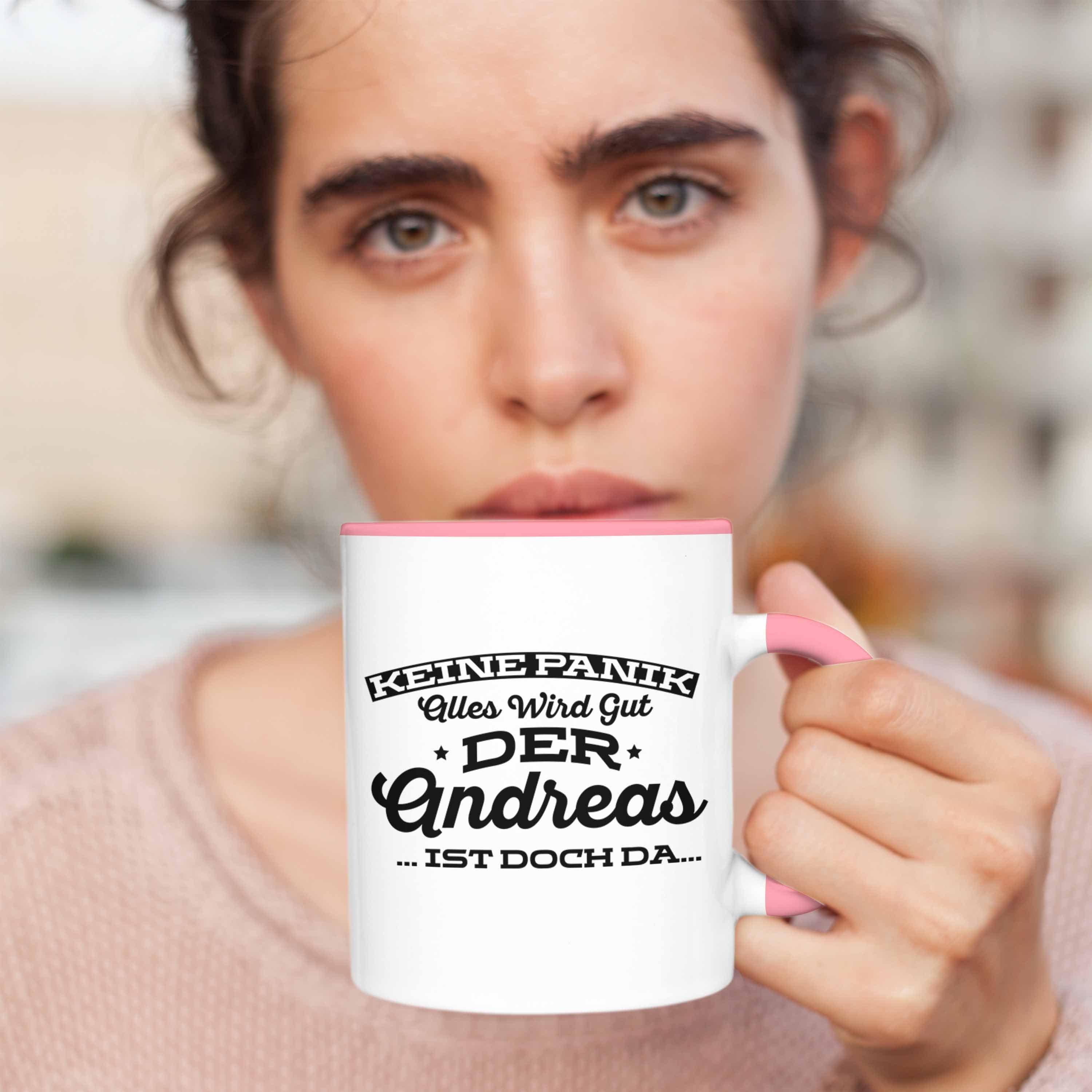 Namen mit Trendation Tasse Geburtstag Rosa zum Geschenk Andreas Lustige dem - Tasse Ideales