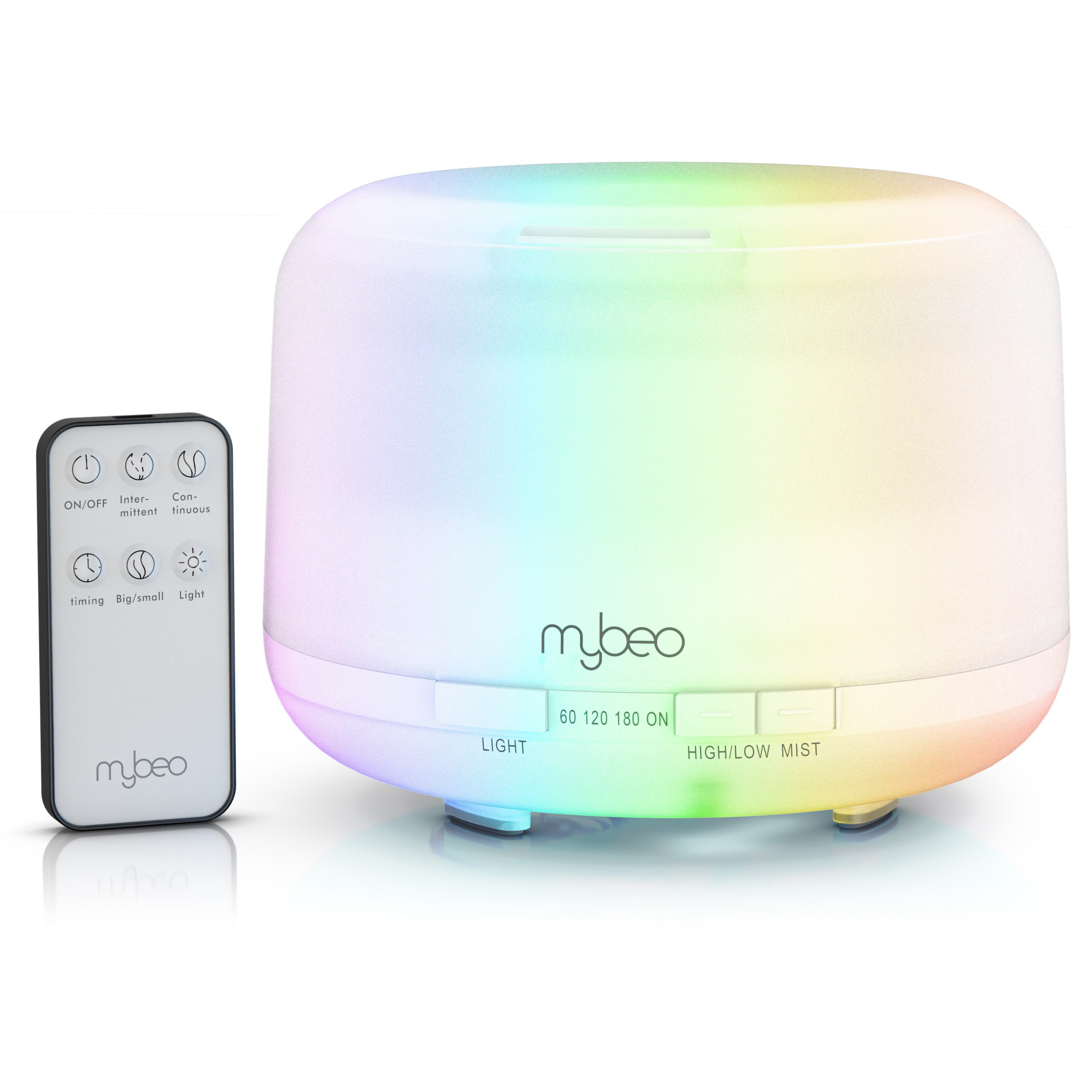 MyBeo Luftbefeuchter Aroma Diffuser 0,5 L mit Stimmungslicht in 7 Farben, 2 günstig online kaufen