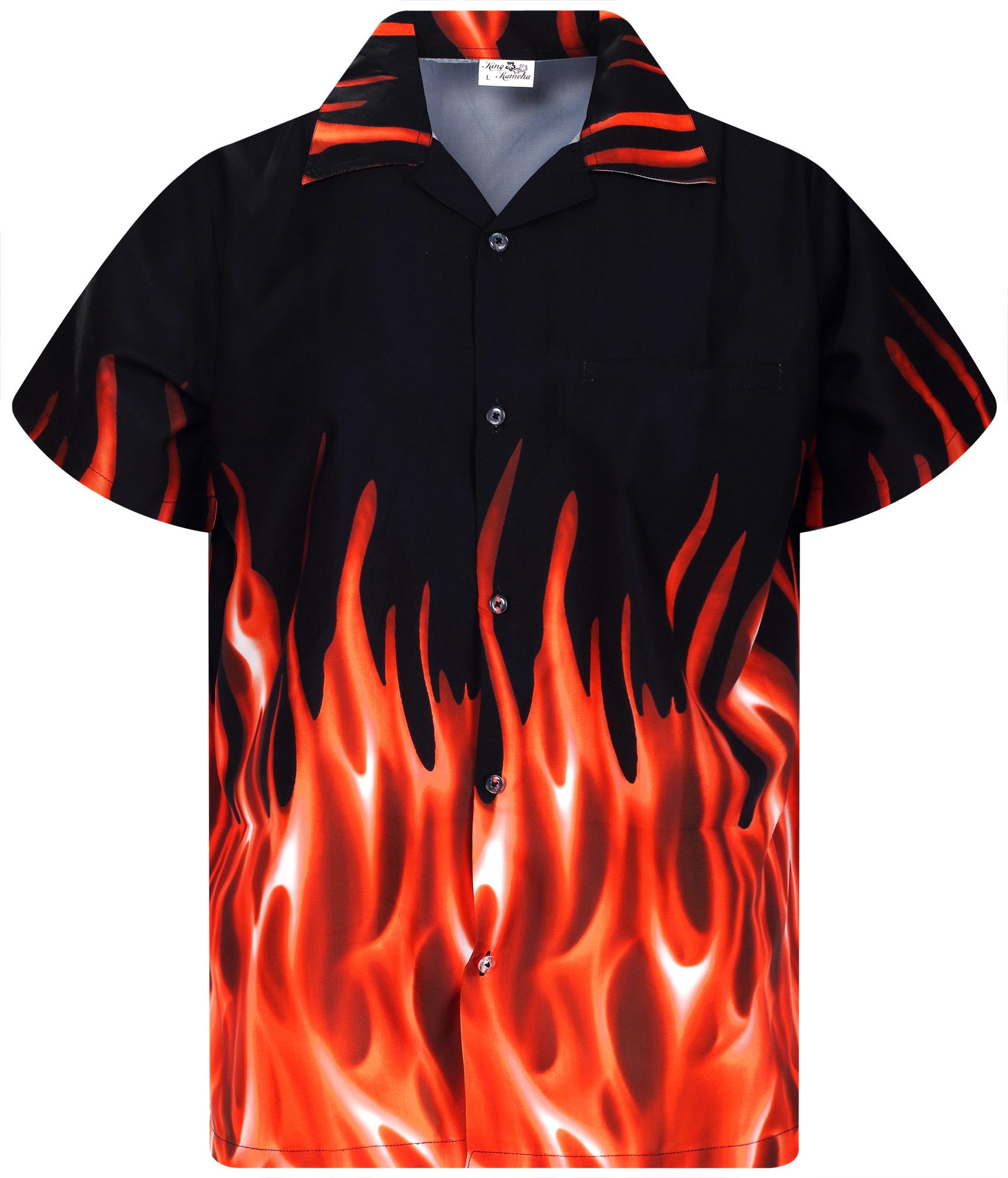 King Kameha Hawaiihemd Flames Funky Hawaii-Hemd günstig online kaufen
