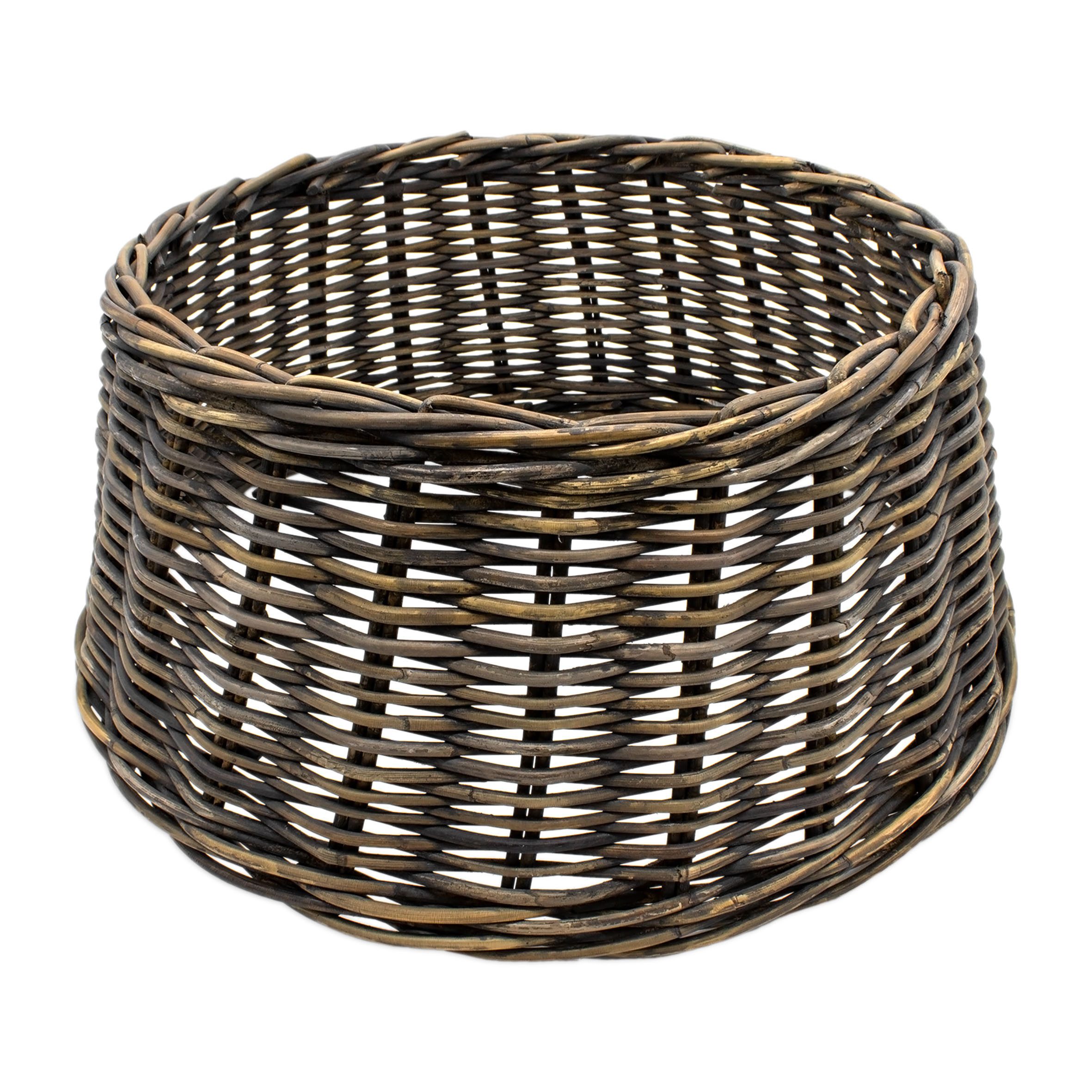 Spetebo Weihnachtsbaumdecke Rattan Weihnachtsbaumrock aus Weide 60 cm - braun (1-tlg), Abdeckung für den Christbaum Ständer