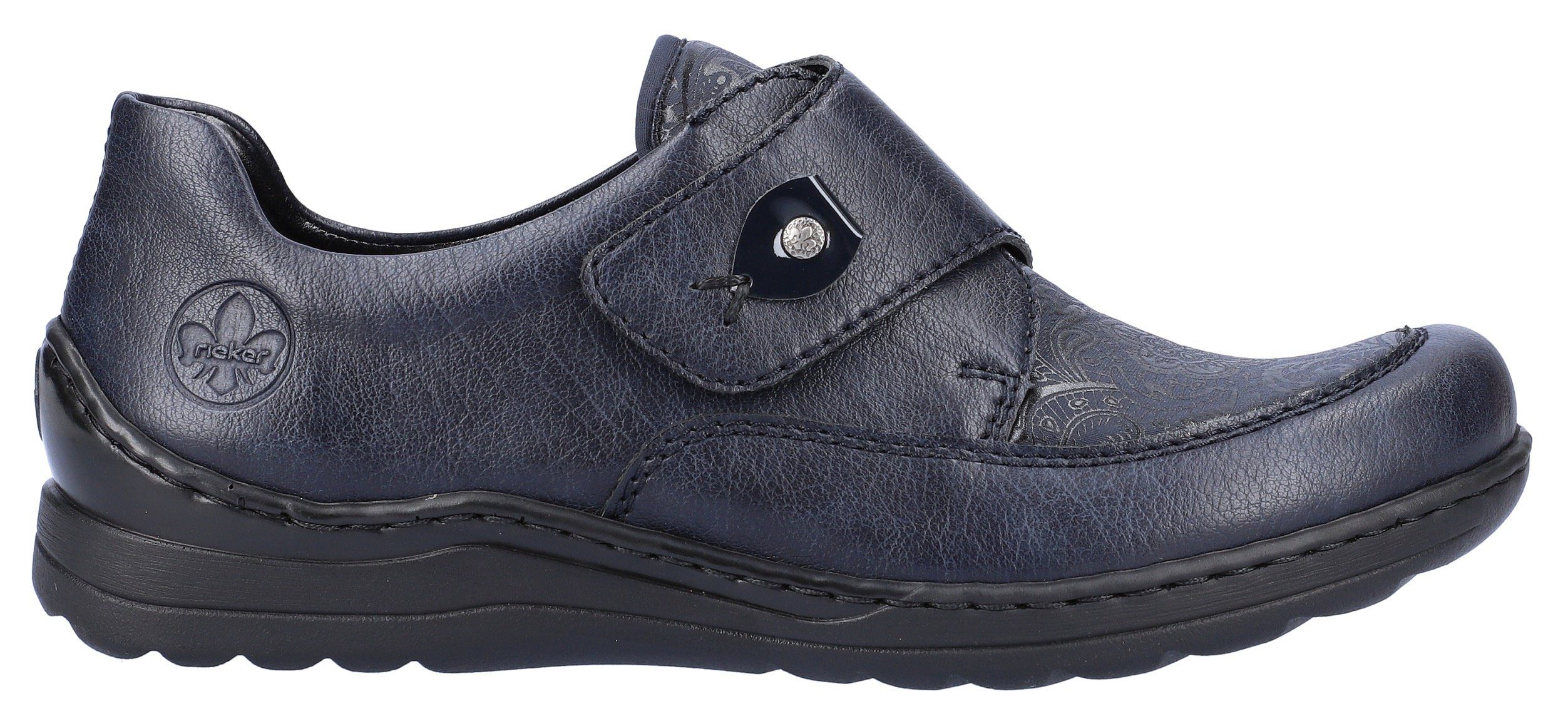 dezentem Paisley-Muster Rieker mit Klettschuh