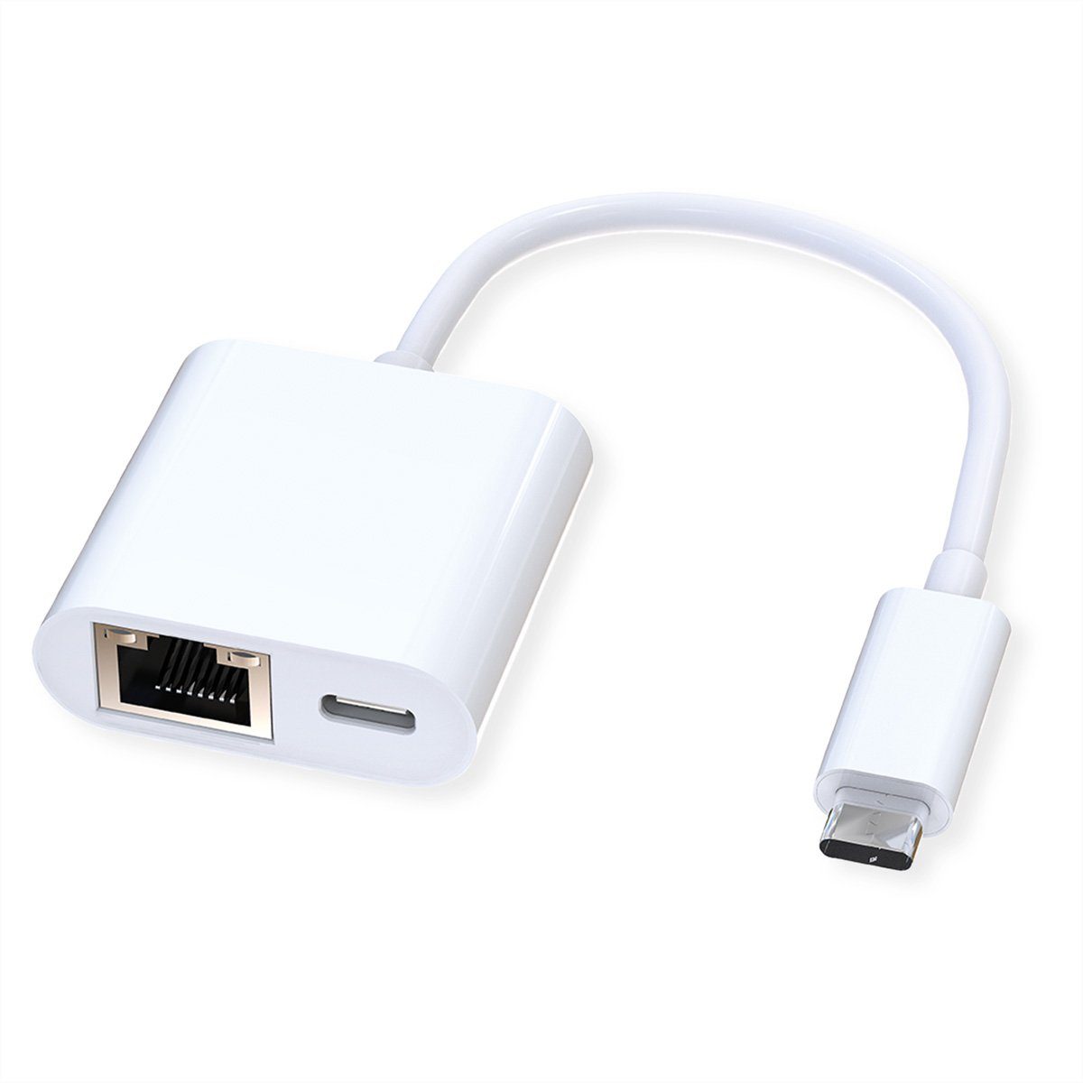 USB 3.2 Gen 2 Typ C zu Gigabit Ethernet Konverter + 1x PD Port Computer-Adapter