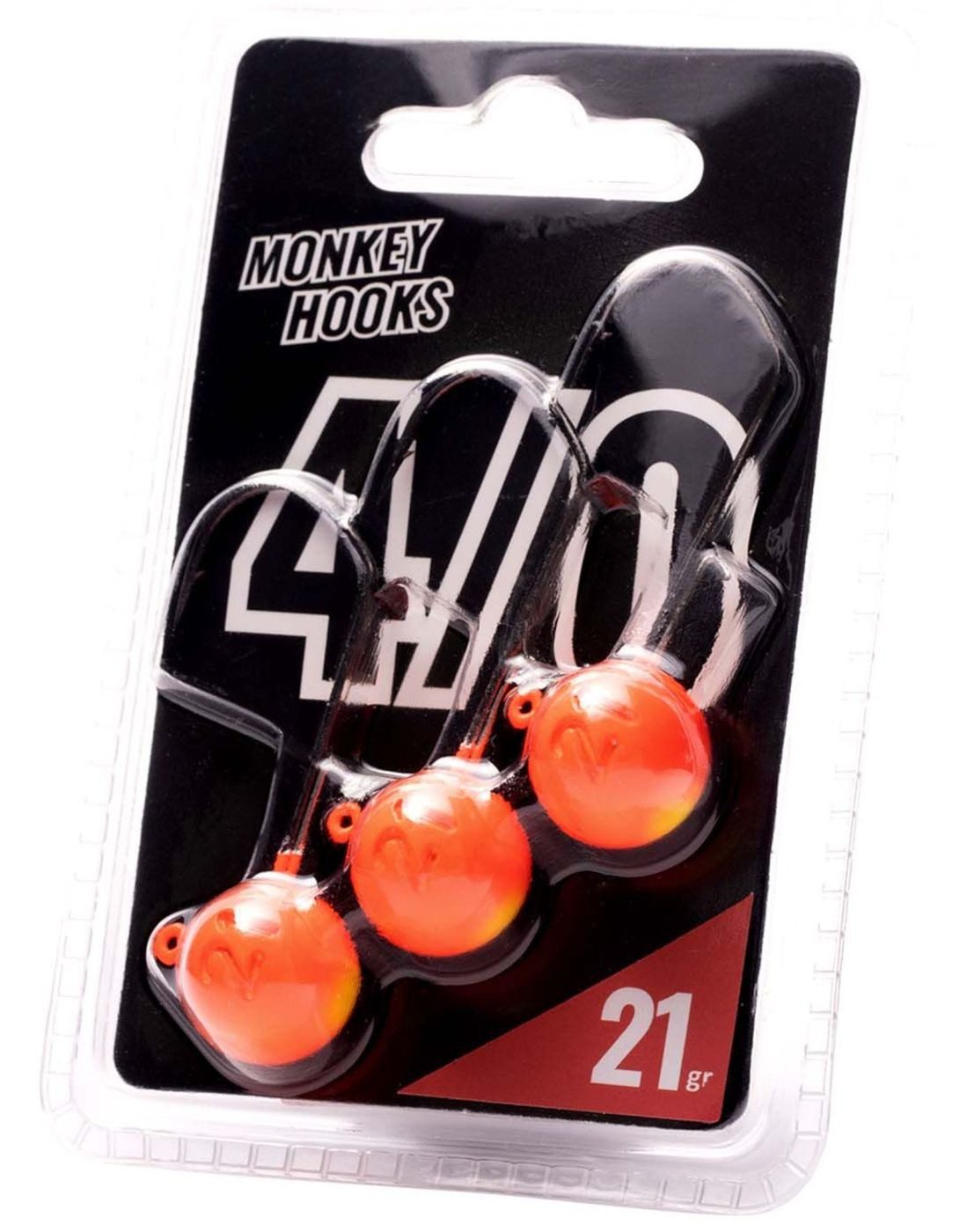 Monkey Lures by Big L Jighaken Monkey Lures Hook - 3 Jigköpfe