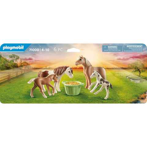 Playmobil® Konstruktions-Spielset 2 Island Ponys mit Fohlen (71000), Country, (5 St), Made in Europe