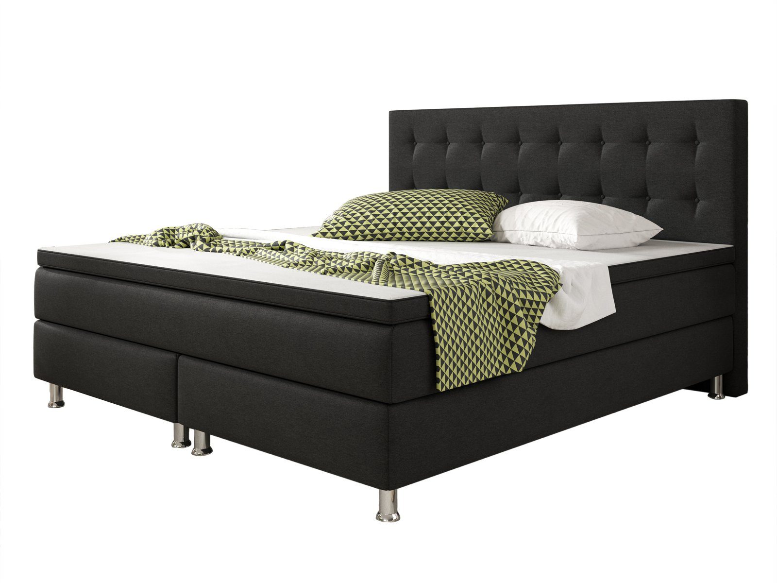 interbed Boxbett Köln Bett Boxspring-Bettgestell 180x200 günstig online kaufen