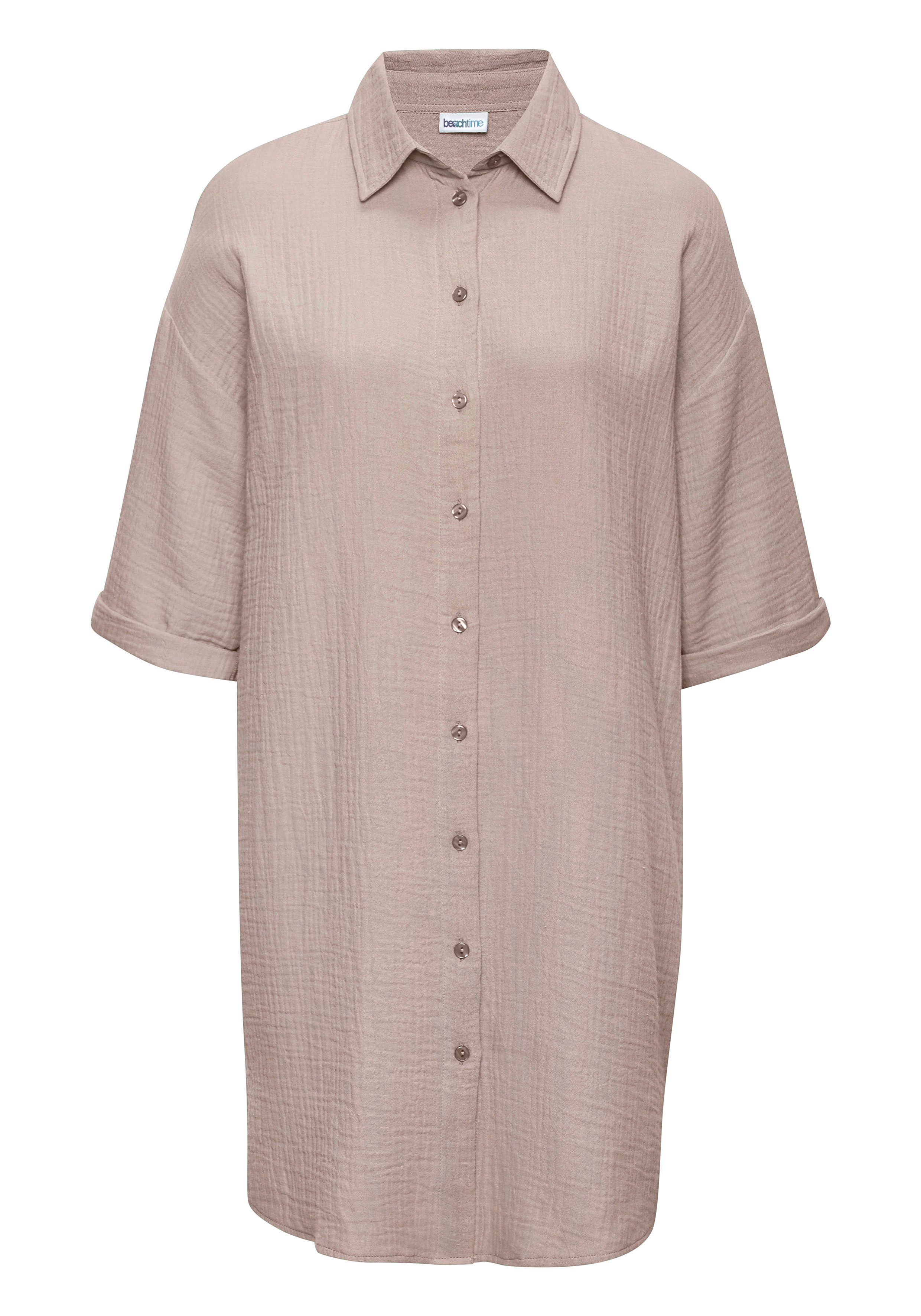 Beachtime Longbluse lange Hemdbluse aus Musselinware. € 39,99