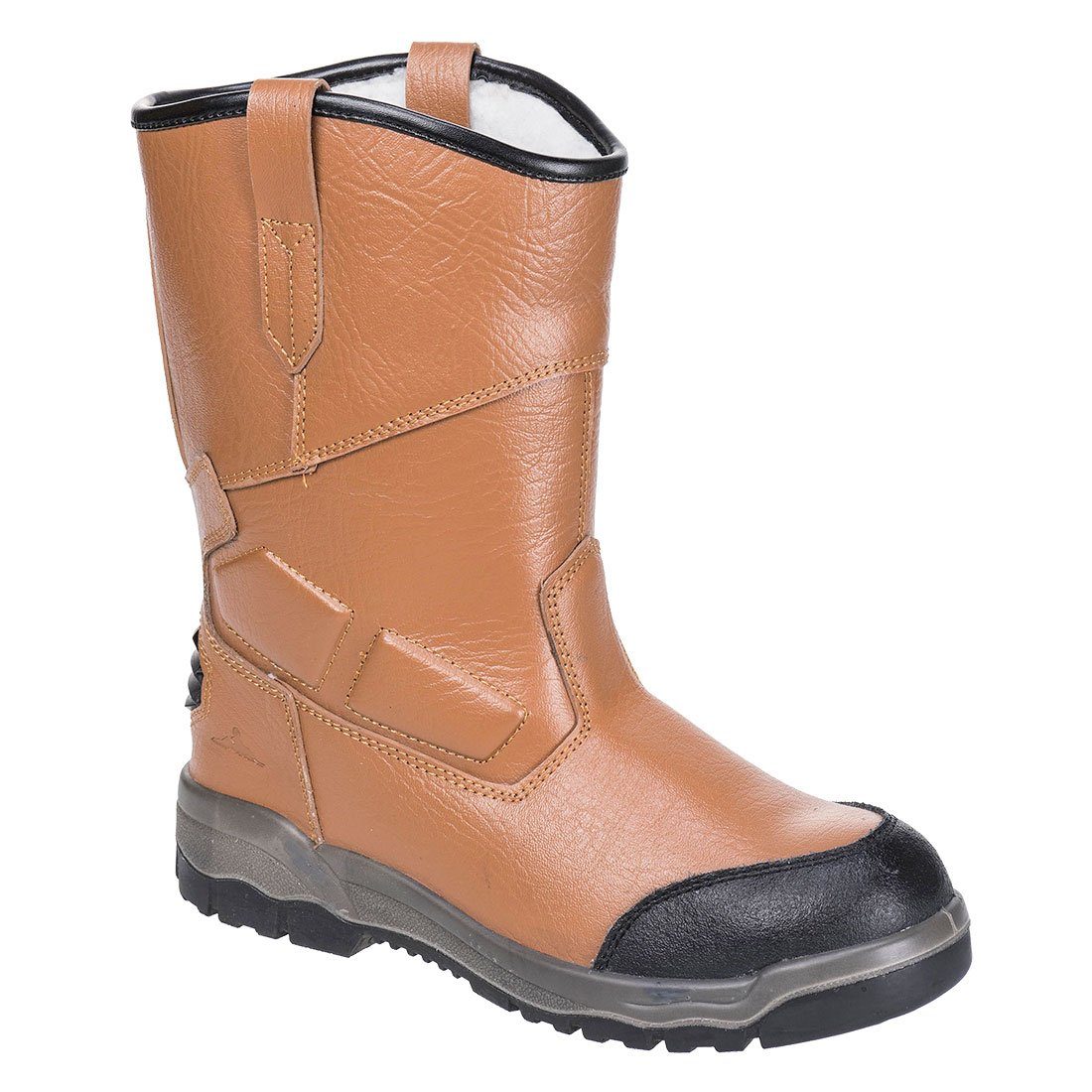 Portwest FT13 - Steelite Rigger Stiefel Pro S3 CI Braun Winterstiefel  Stahlkappe 200 Joule, Antistatisch, Rutschhemmend, Durchtrittsicher,  Knöchelschutz